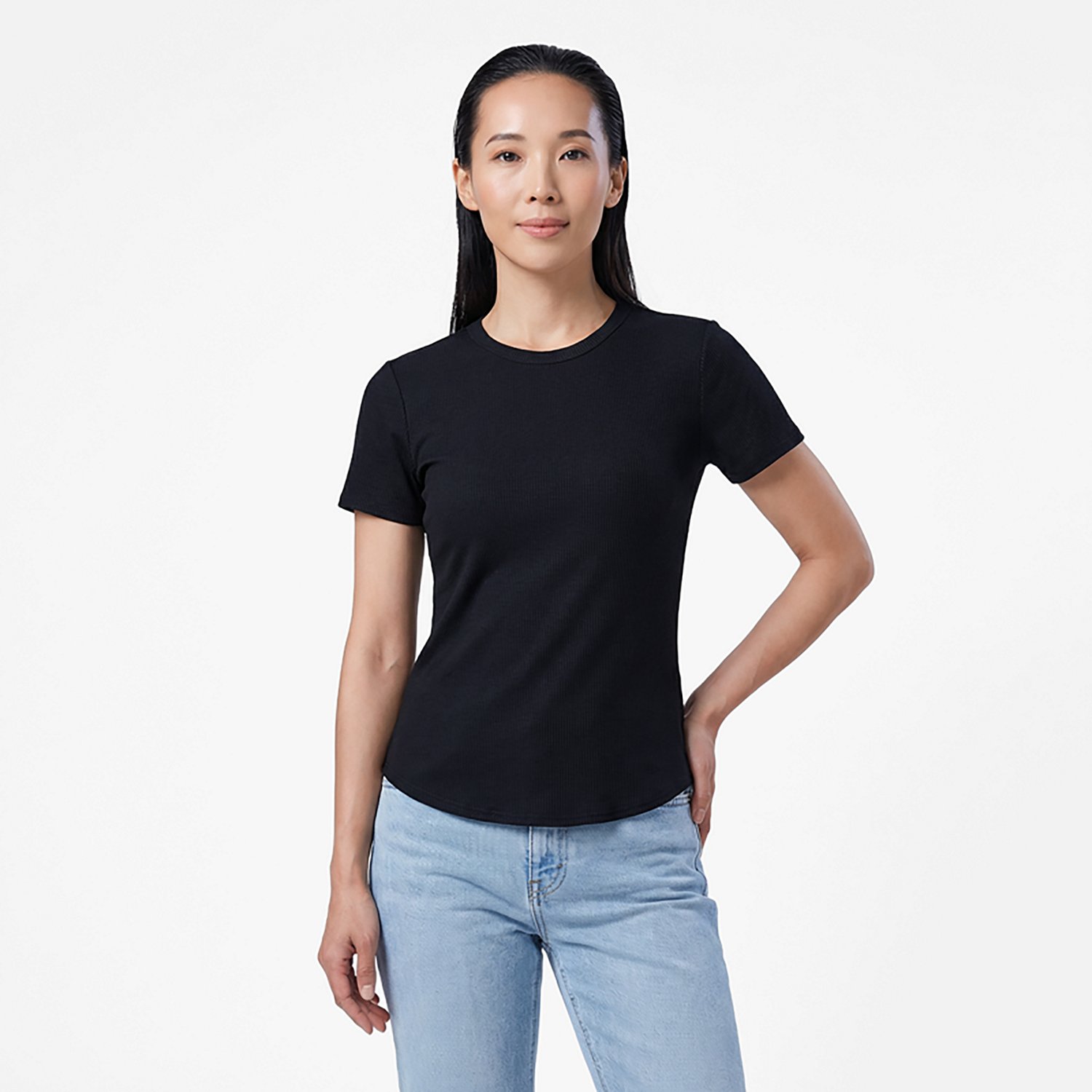 BCG Women's Sign Crew Rib Short Sleeve T-Shirt - view number 2