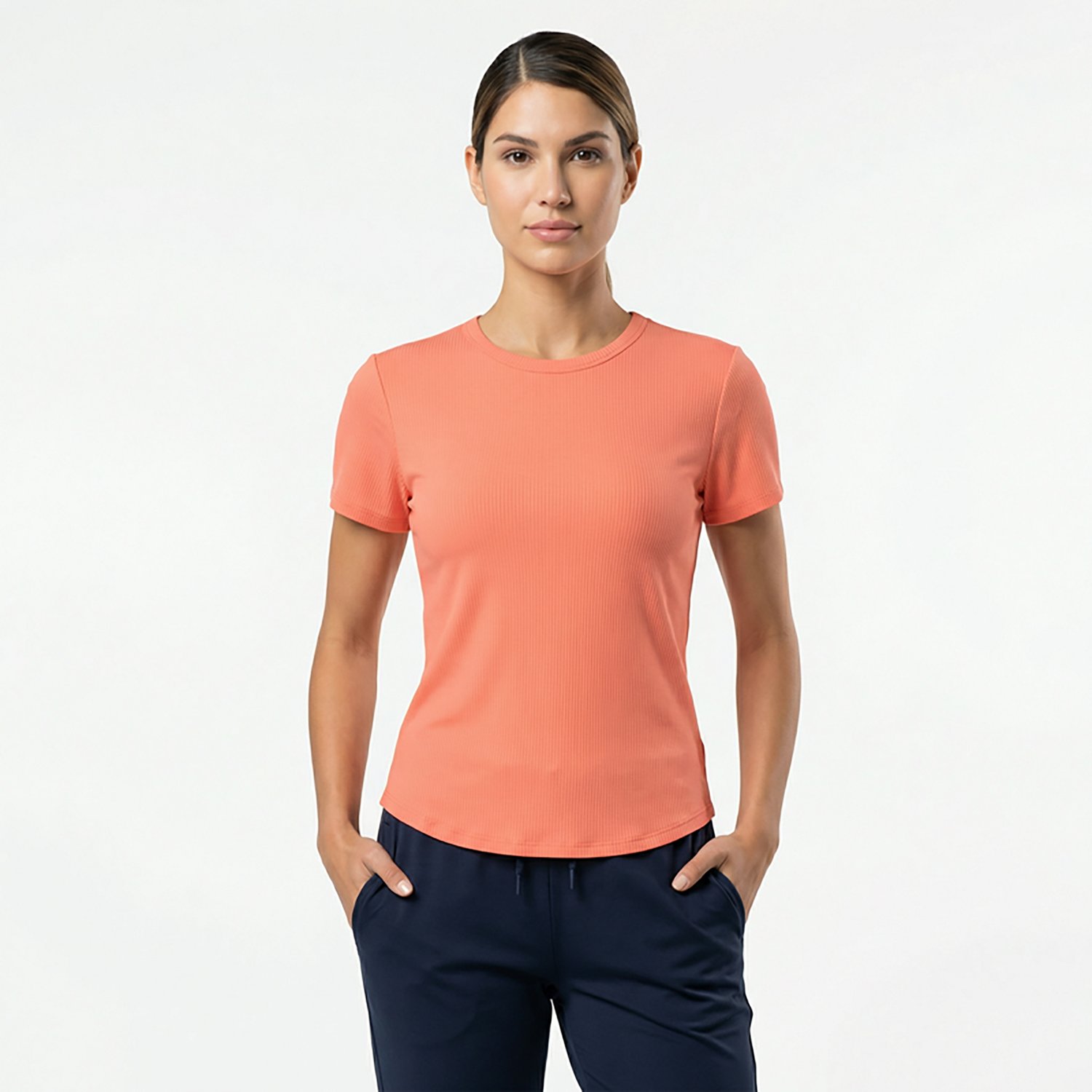 BCG Women's Sign Crew Rib Short Sleeve T-Shirt - view number 2
