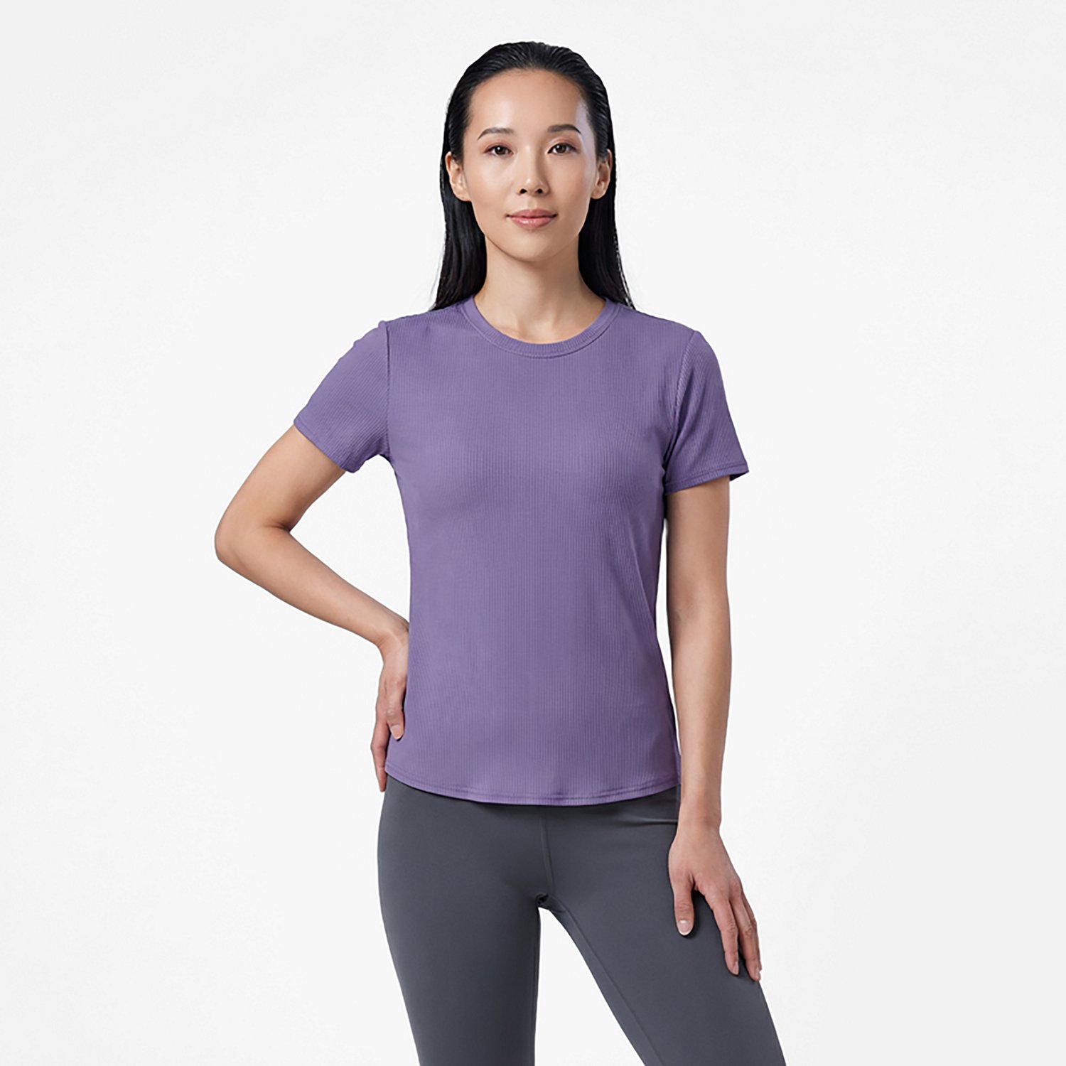 BCG Women's Sign Crew Rib Short Sleeve T-Shirt - view number 2
