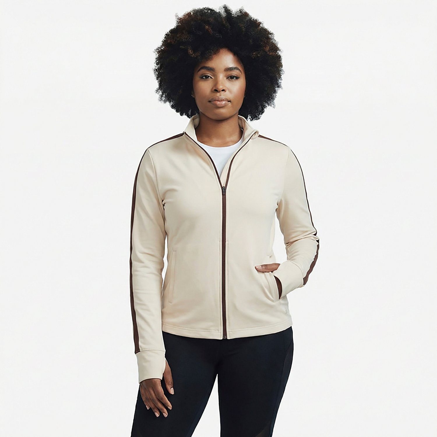 BCG Women's Knit Tech Full Zip Jacket - view number 2