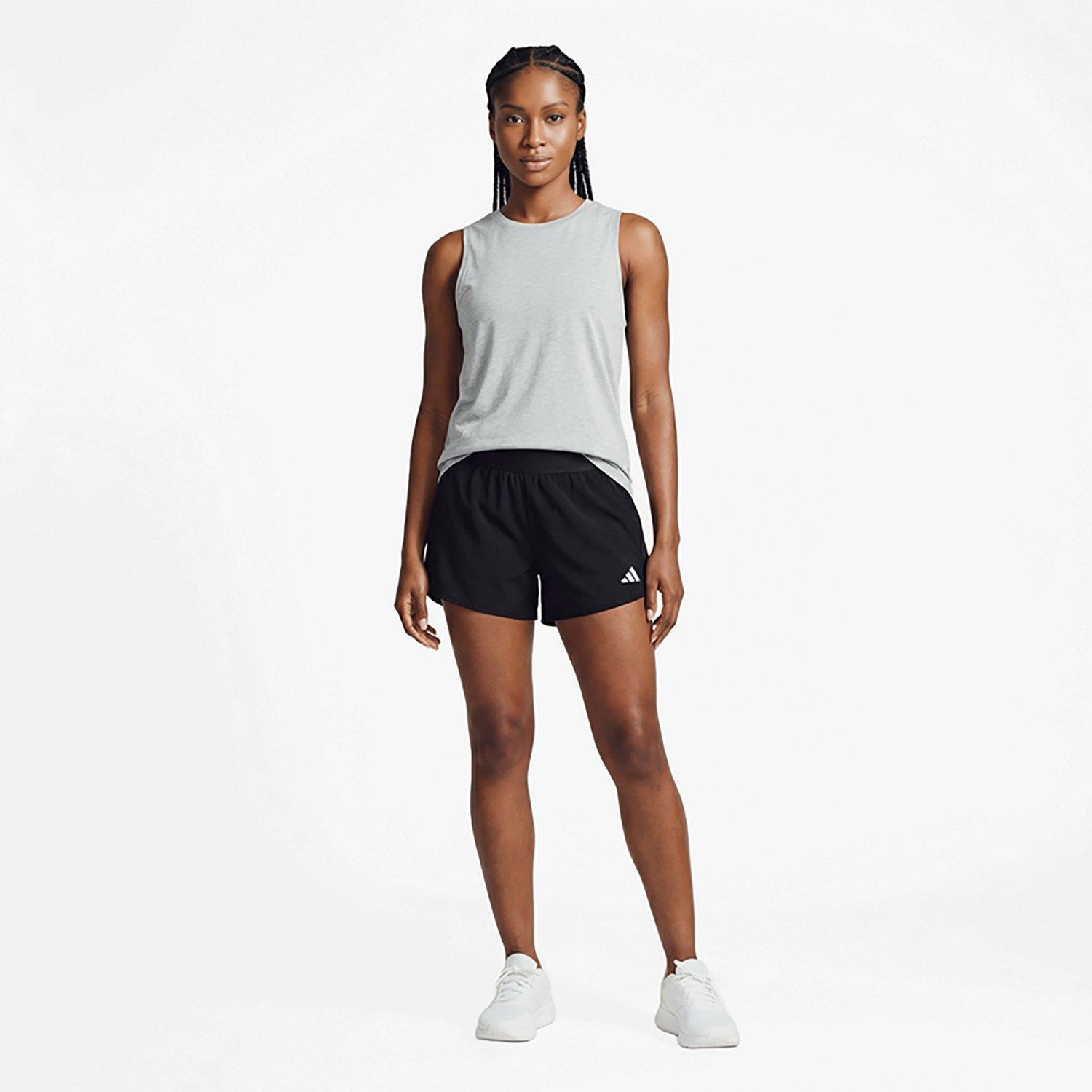 adidas Women's Pacer Workout 2.0 Woven Mid Rise Shorts 3