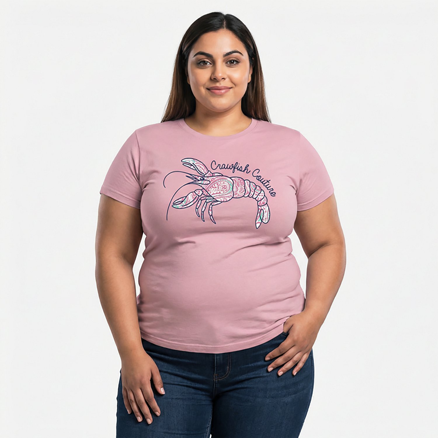 Academy Sports + Outdoors Women's Paisley Crawfish T-shirt - view number 2