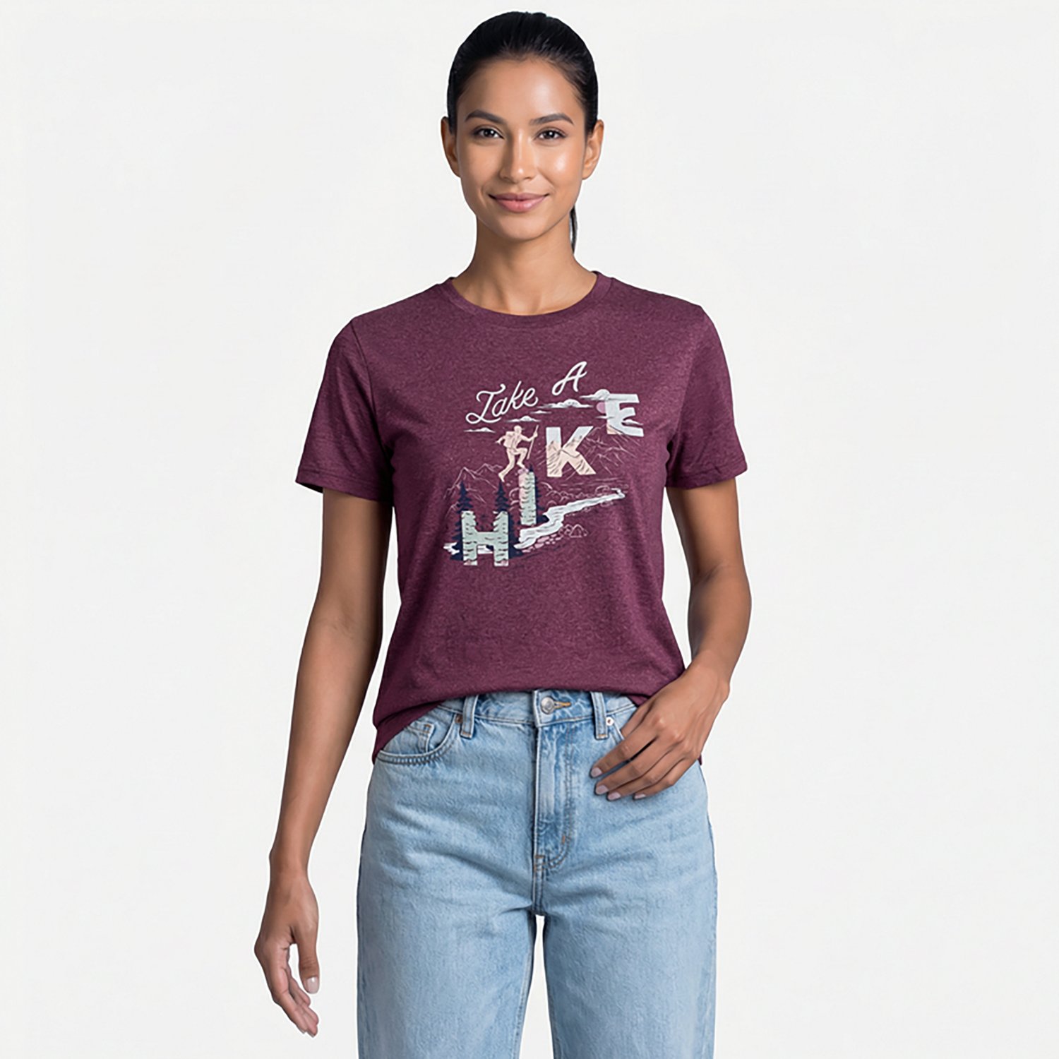 Academy Sports + Outdoors Women's Take a Hike T-shirt - view number 2