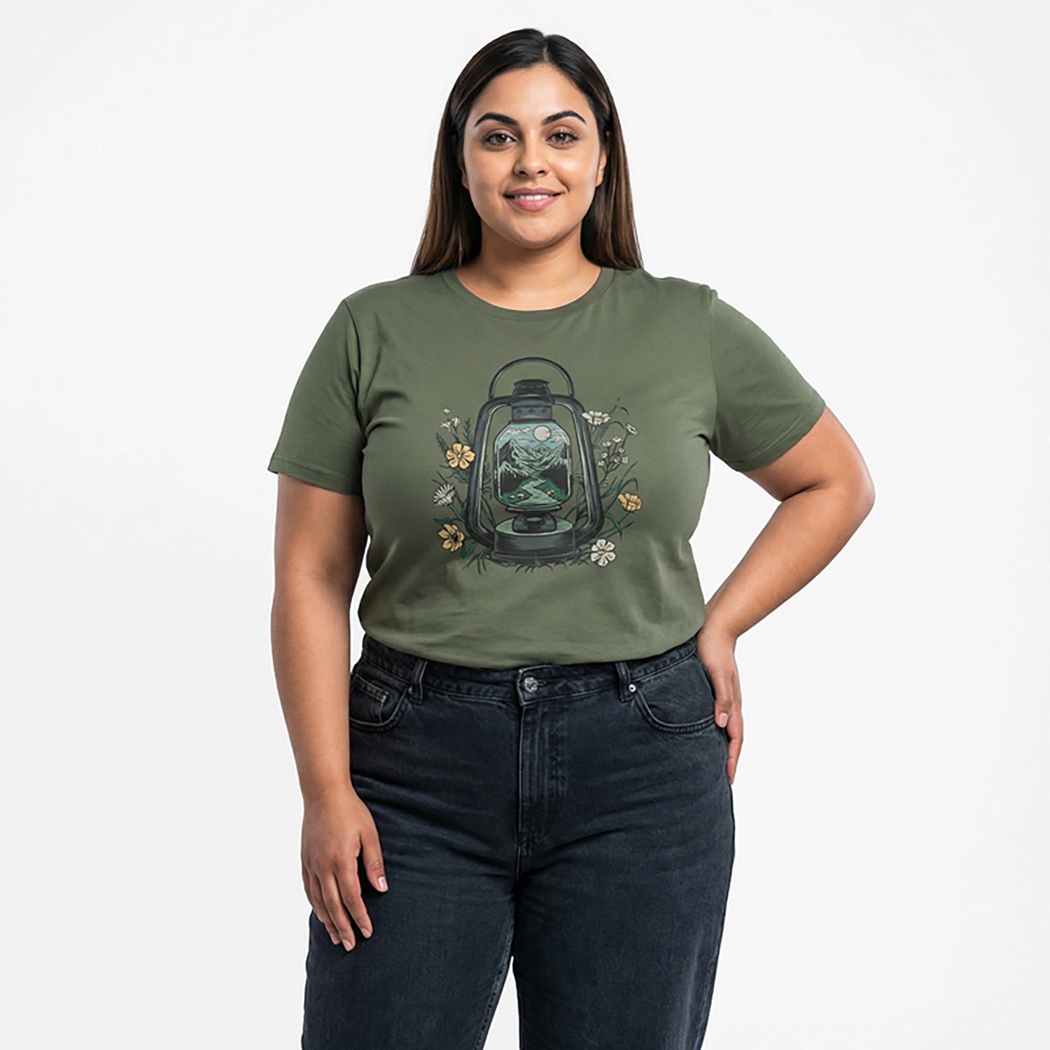 Academy Sports + Outdoors Women's Floral Lantern T-shirt - view number 2