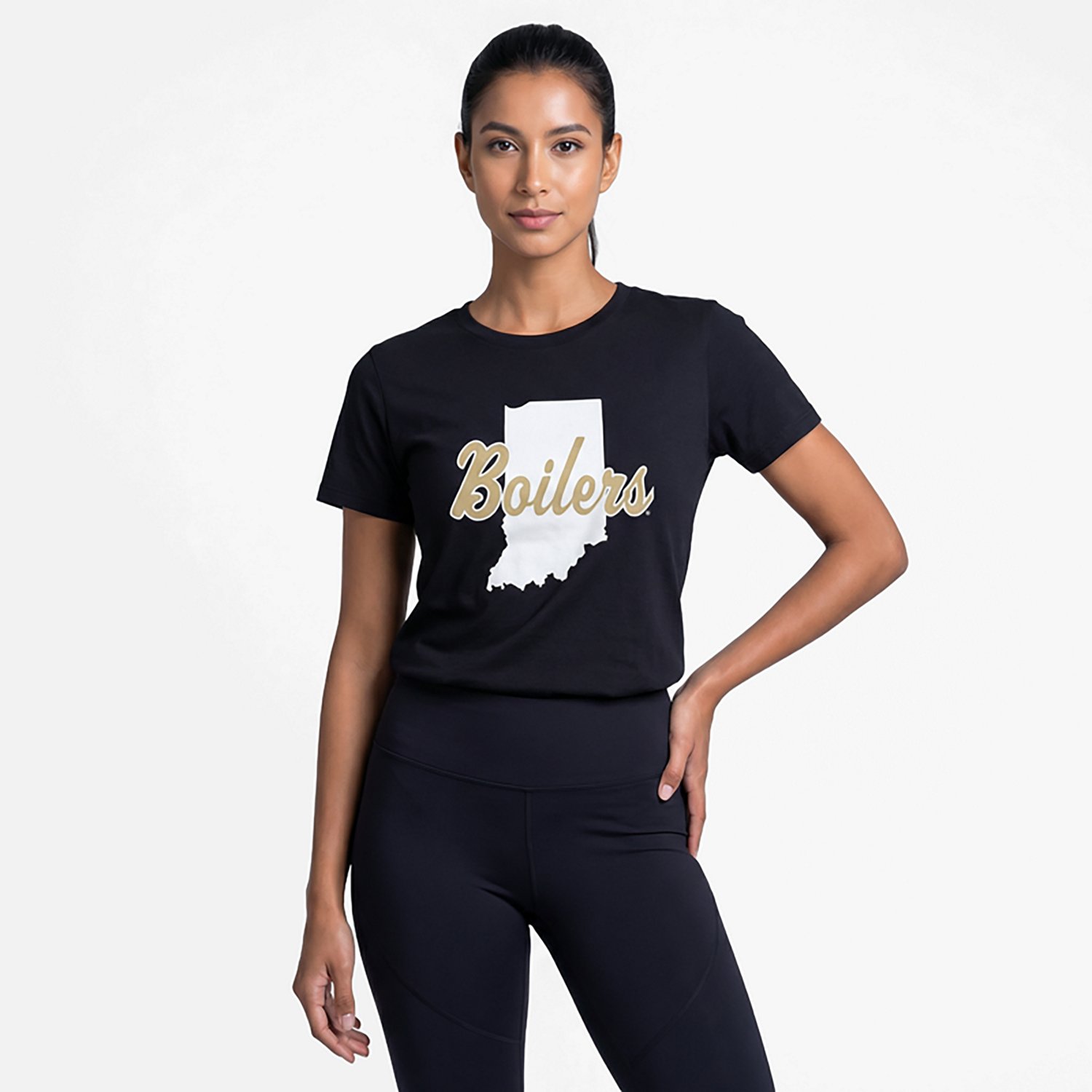 WILDCAT RETRO Women's Purdue State Script Meet and Greet T-shirt - view number 2