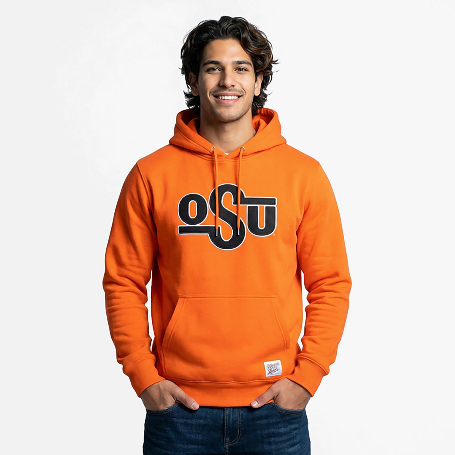 WILDCAT RETRO Men's Oklahoma State Cowboys Pokes Tackle Twill Hoodie - view number 2