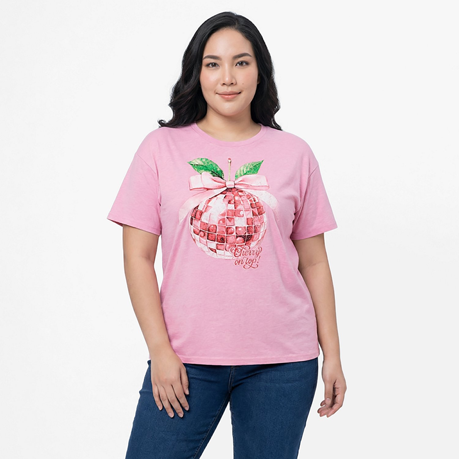 Live Outside the Limits Women's Cherry On Top Oversized Graphic T-shirt - view number 2