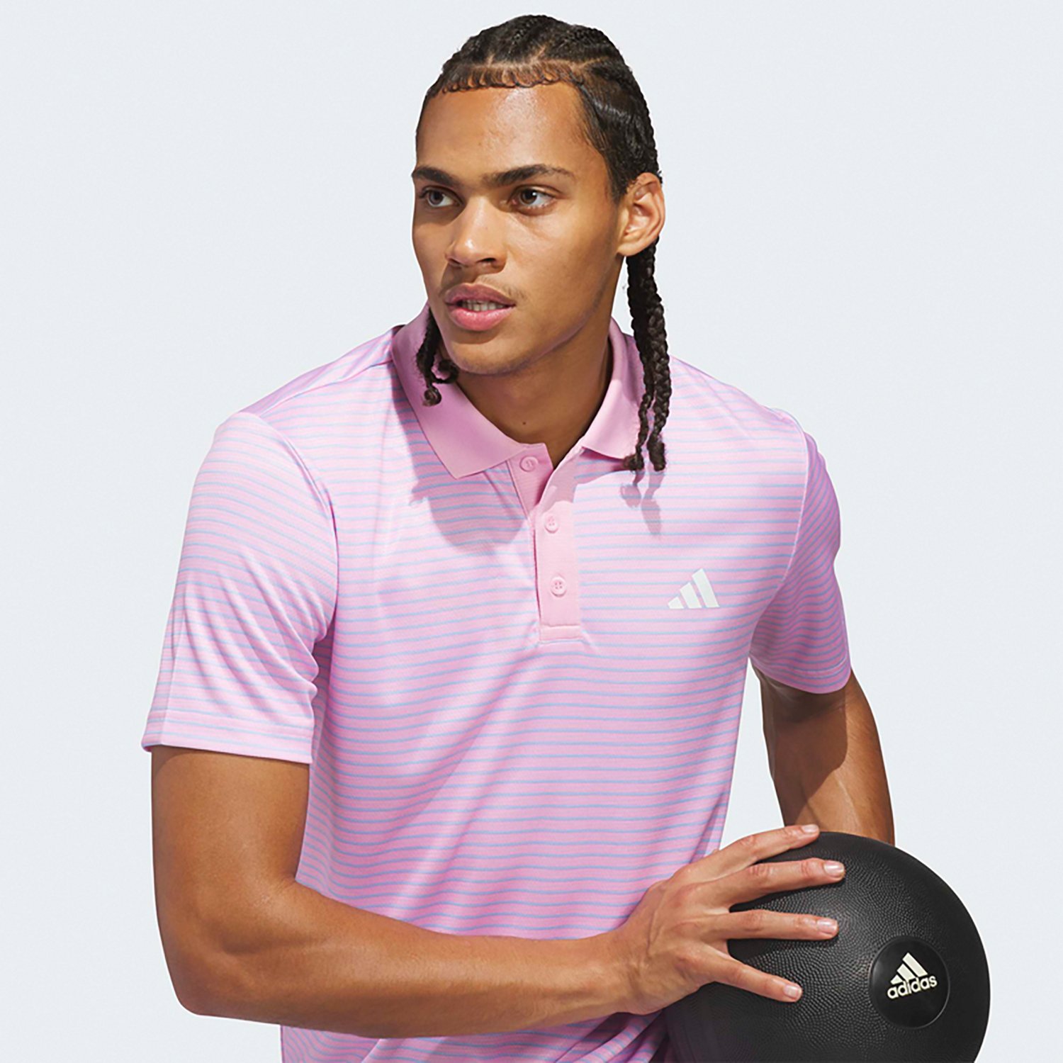 adidas Men's Training Essentials Stripe Polo Shirt - view number 3