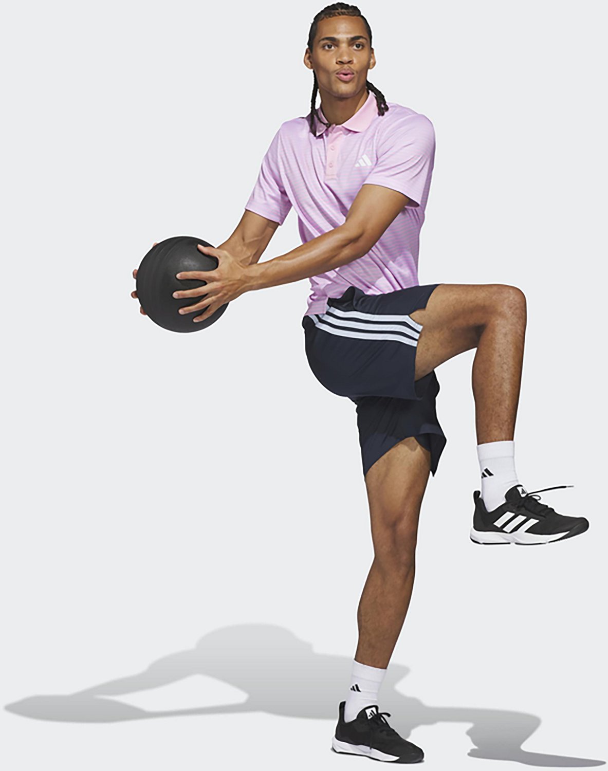 adidas Men's Training Essentials Stripe Polo Shirt - view number 5