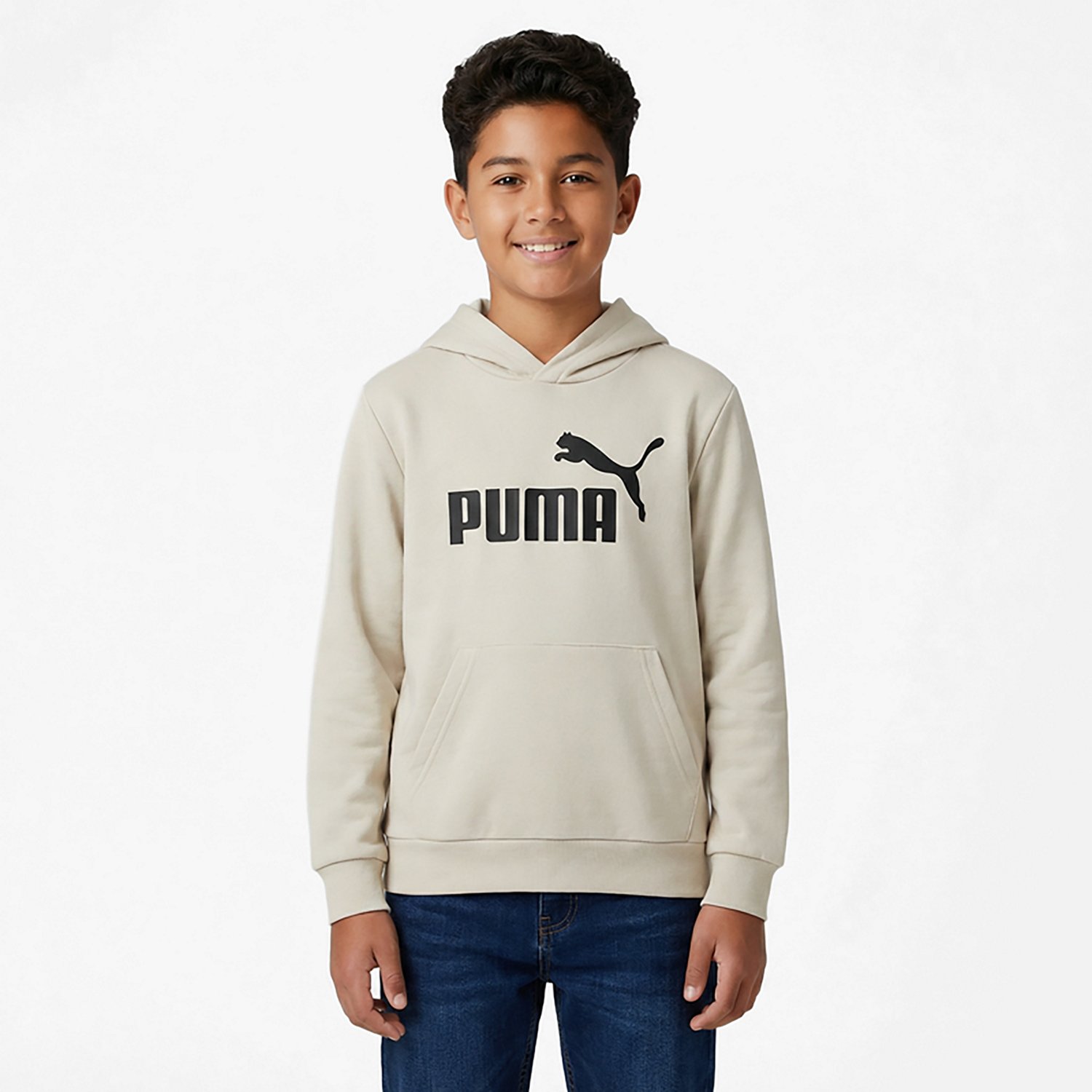 PUMA Boys’ Foundations No 1 Logo Fleece PO Hoodie - view number 2