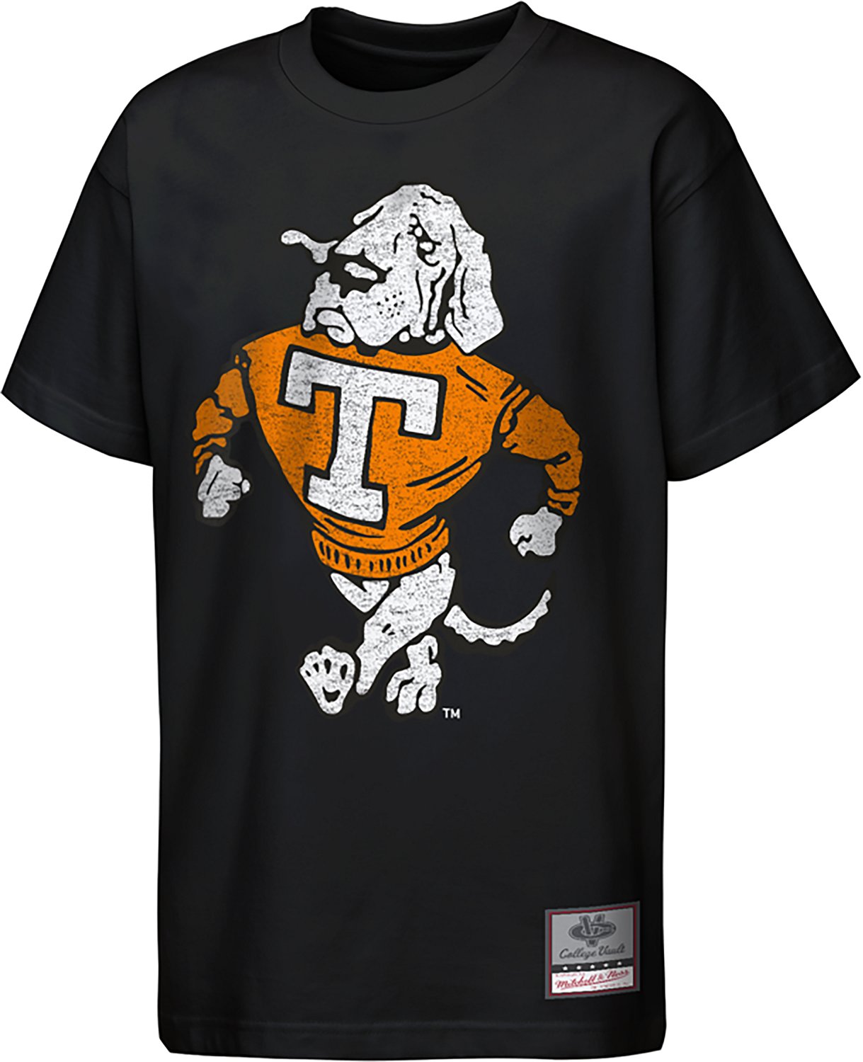 Mitchell & Ness Boys’ Tennessee Volunteers Big Face Mascot Graphic Short Sleeve T‑Shirt
