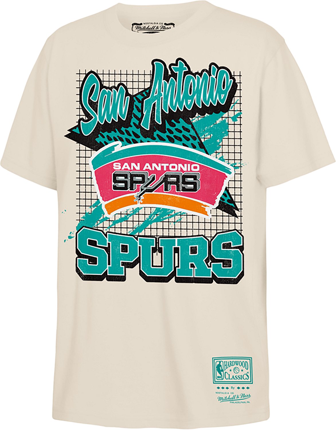 Mitchell & Ness Boys' San Antonio Spurs Retro Wizard Graphic T-shirt