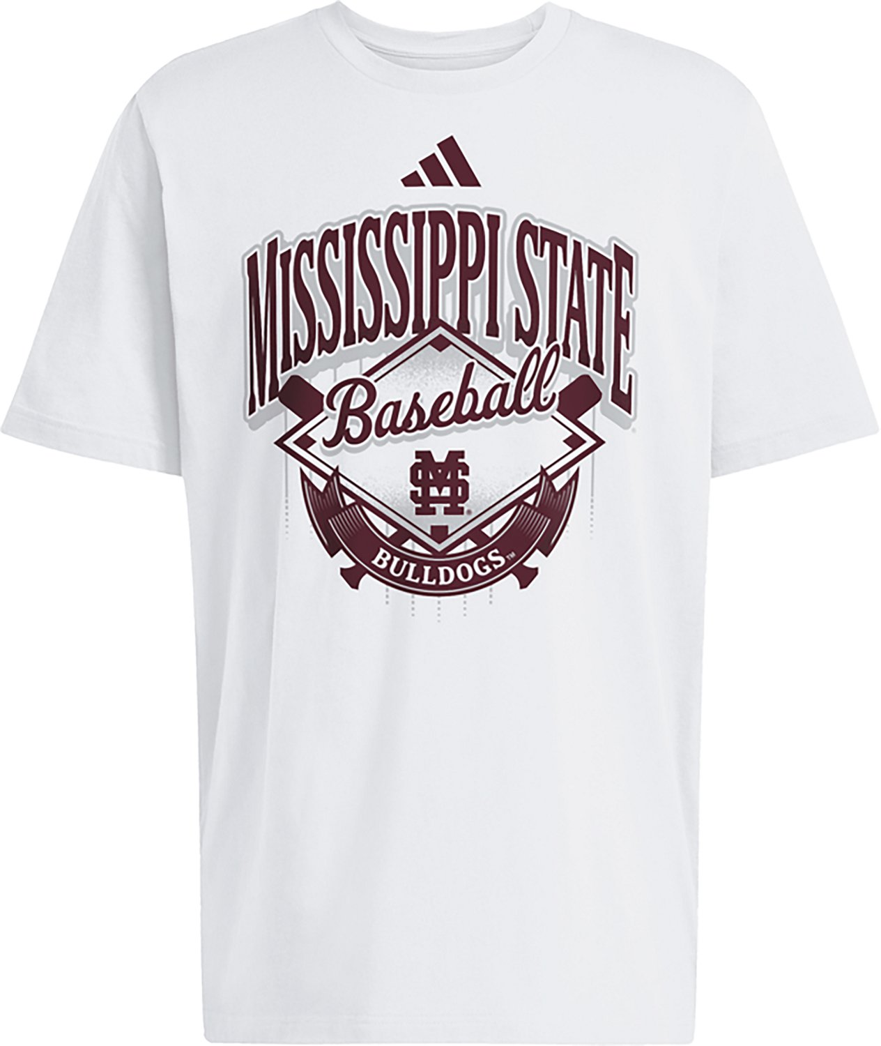 adidas Men’s Mississippi State University Baseball Refresh Fresh T-shirt - view number 3