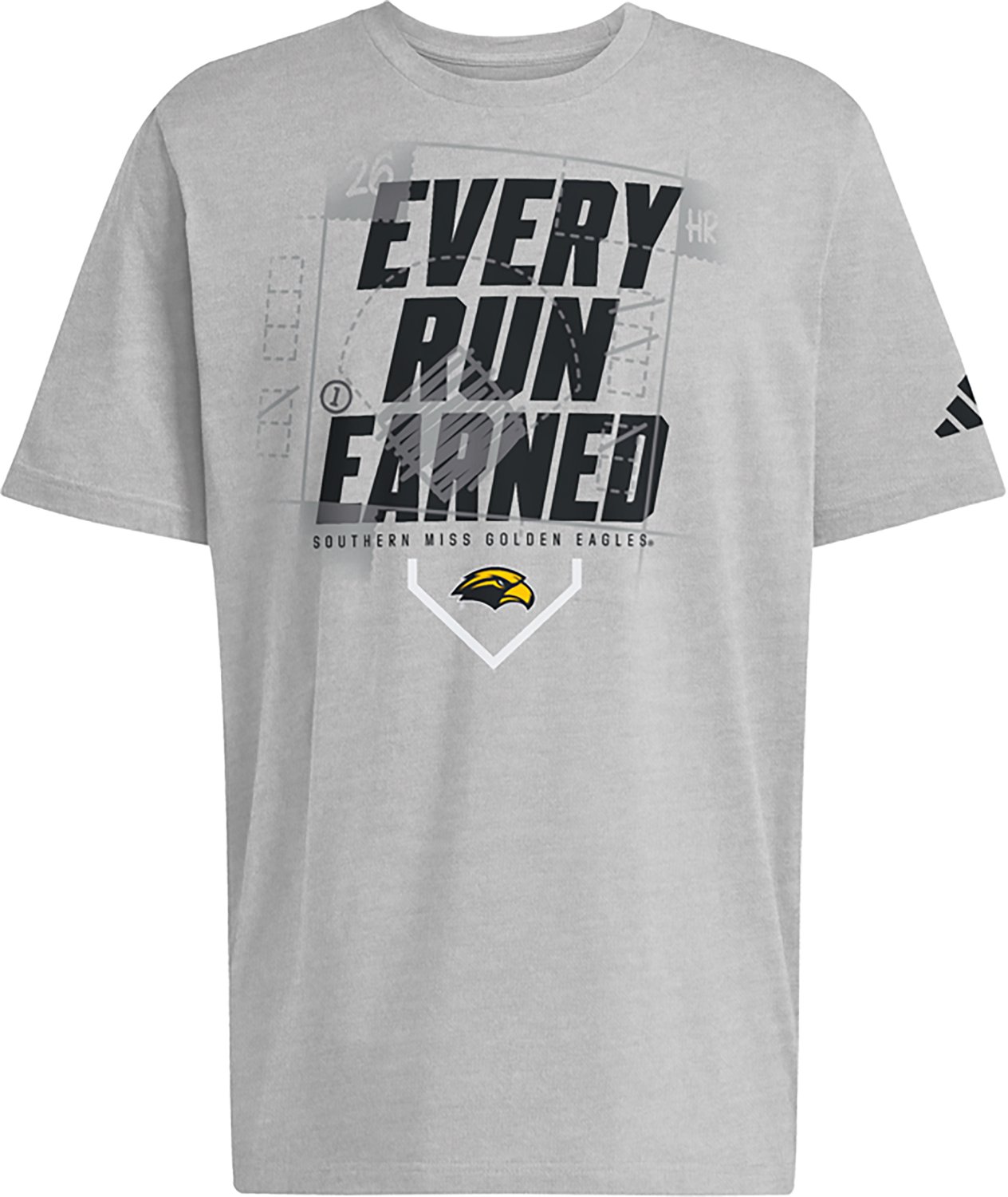 adidas Men’s University of Southern Mississippi Every Run Earned PS Dugout Fresh T-shirt - view number 3
