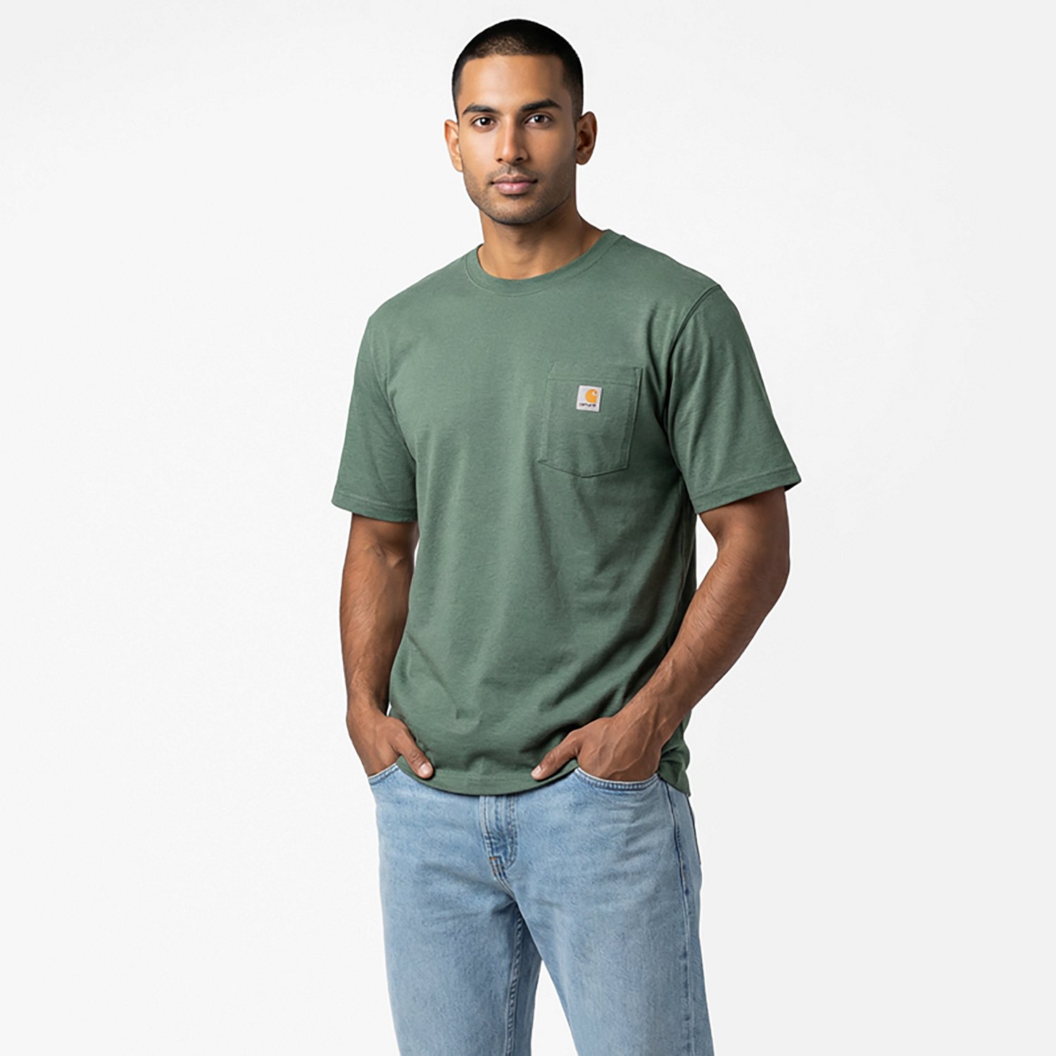 Carhartt Men's K87 Short Sleeve Workwear Pocket T-shirt                                                                          - view number 2