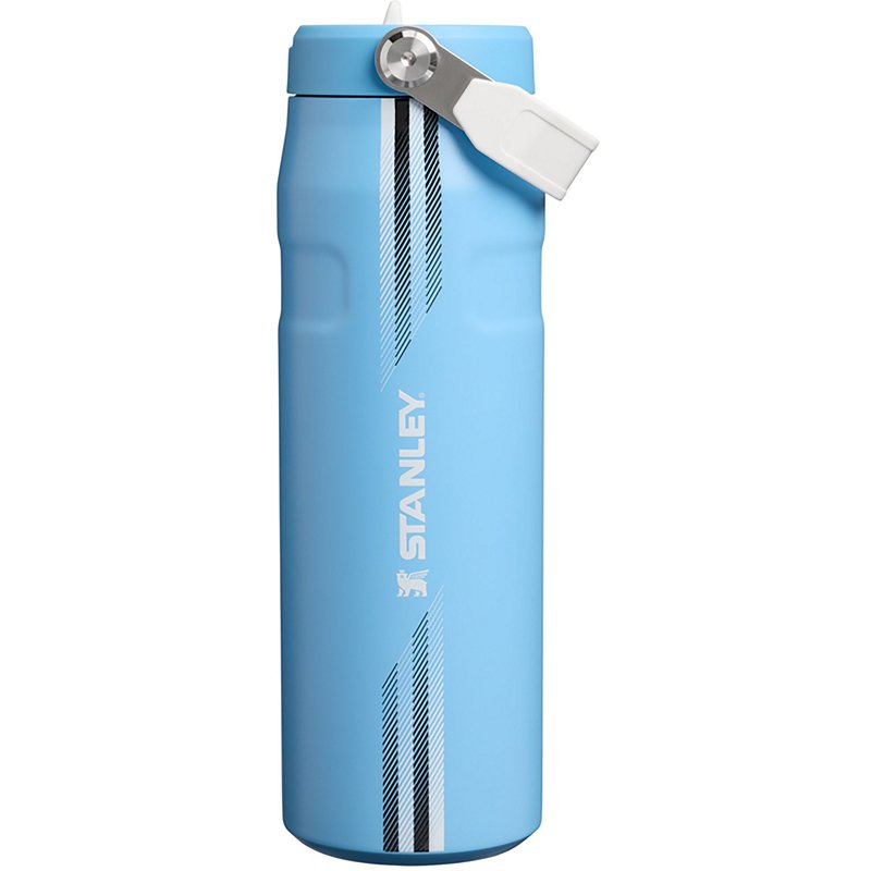 Stanley 24 oz. IceFlow Bottle with Flip Straw Lid, Team Light Blue White