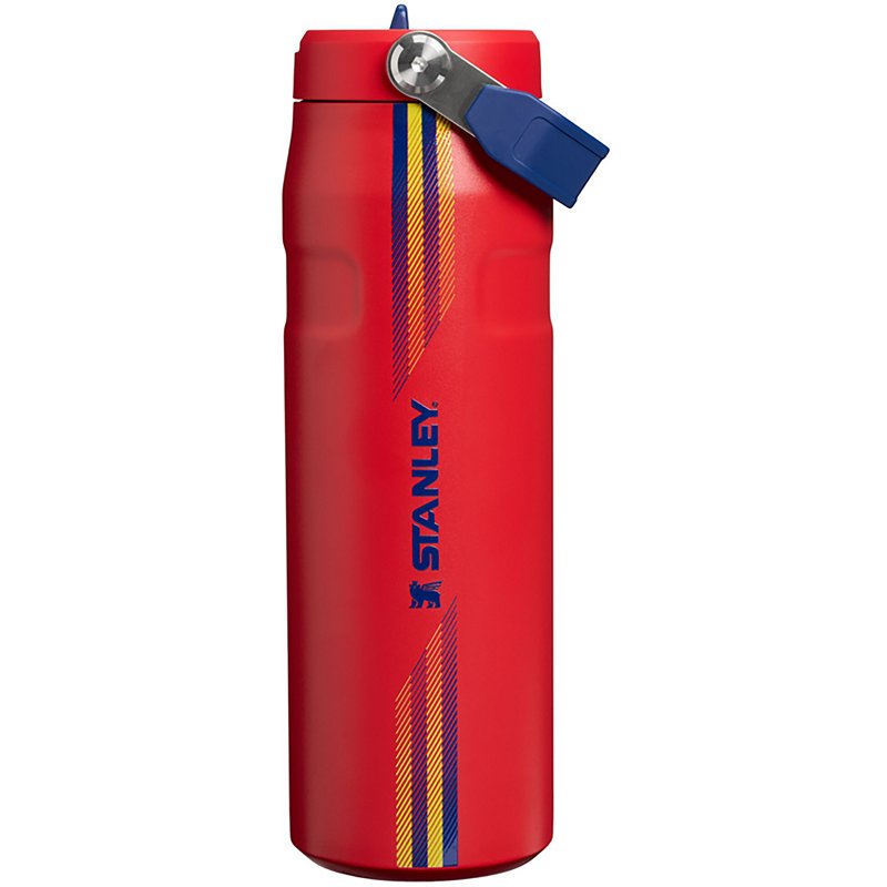 Stanley 24 oz. IceFlow Bottle with Flip Straw Lid, Team Red Dark Blue