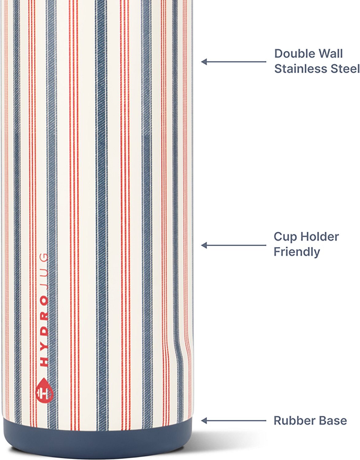 HydroJug Ease2o 24 oz Water Bottle with Straw Lid
