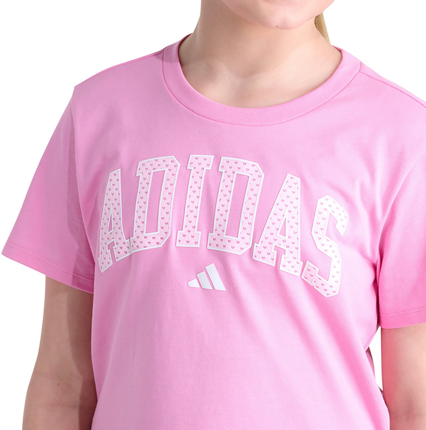 adidas Girls' Graphic Cotton Short Sleeve T-shirt - view number 3