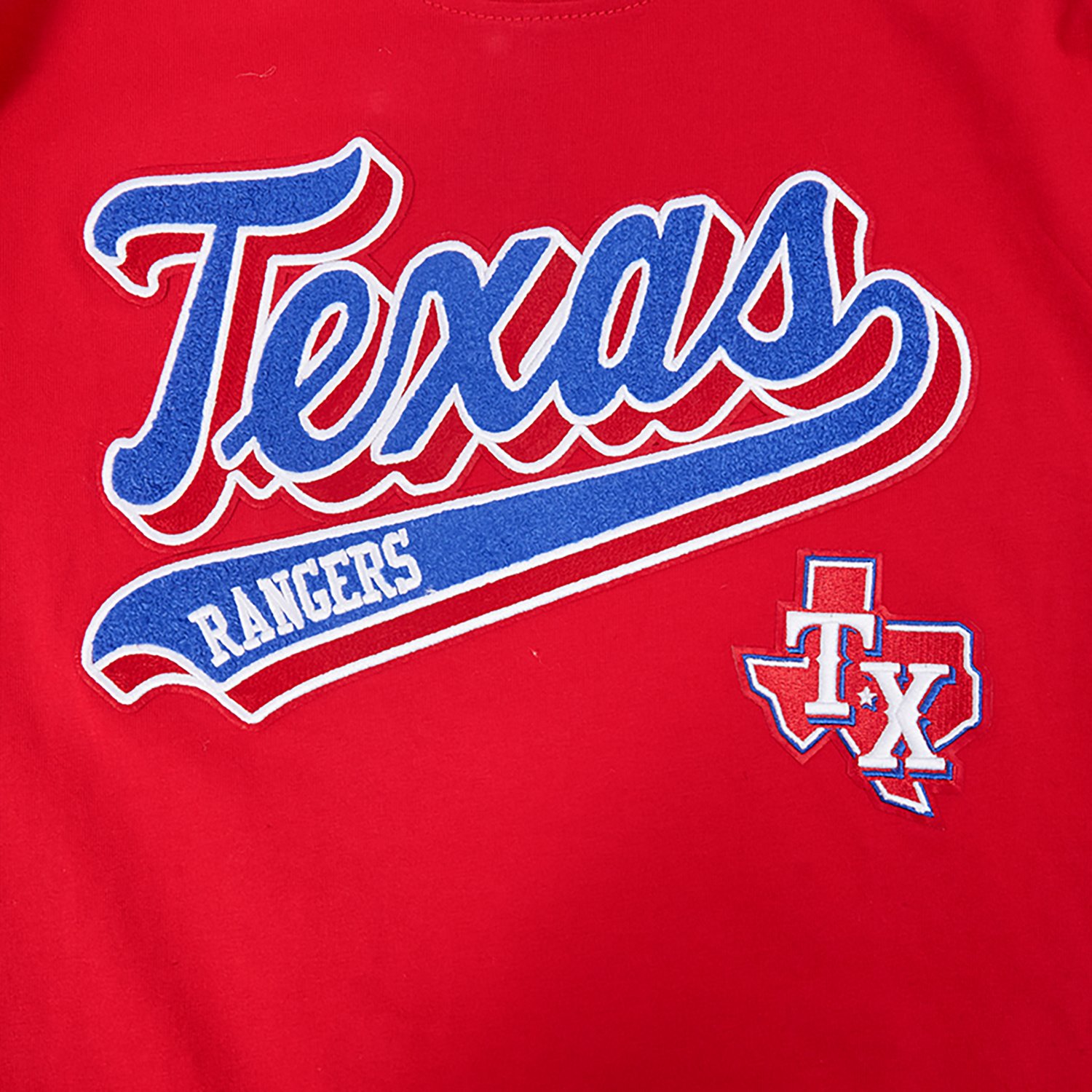 Pro Standard Boys' Texas Rangers Script Tail Baseball Graphic T-shirt