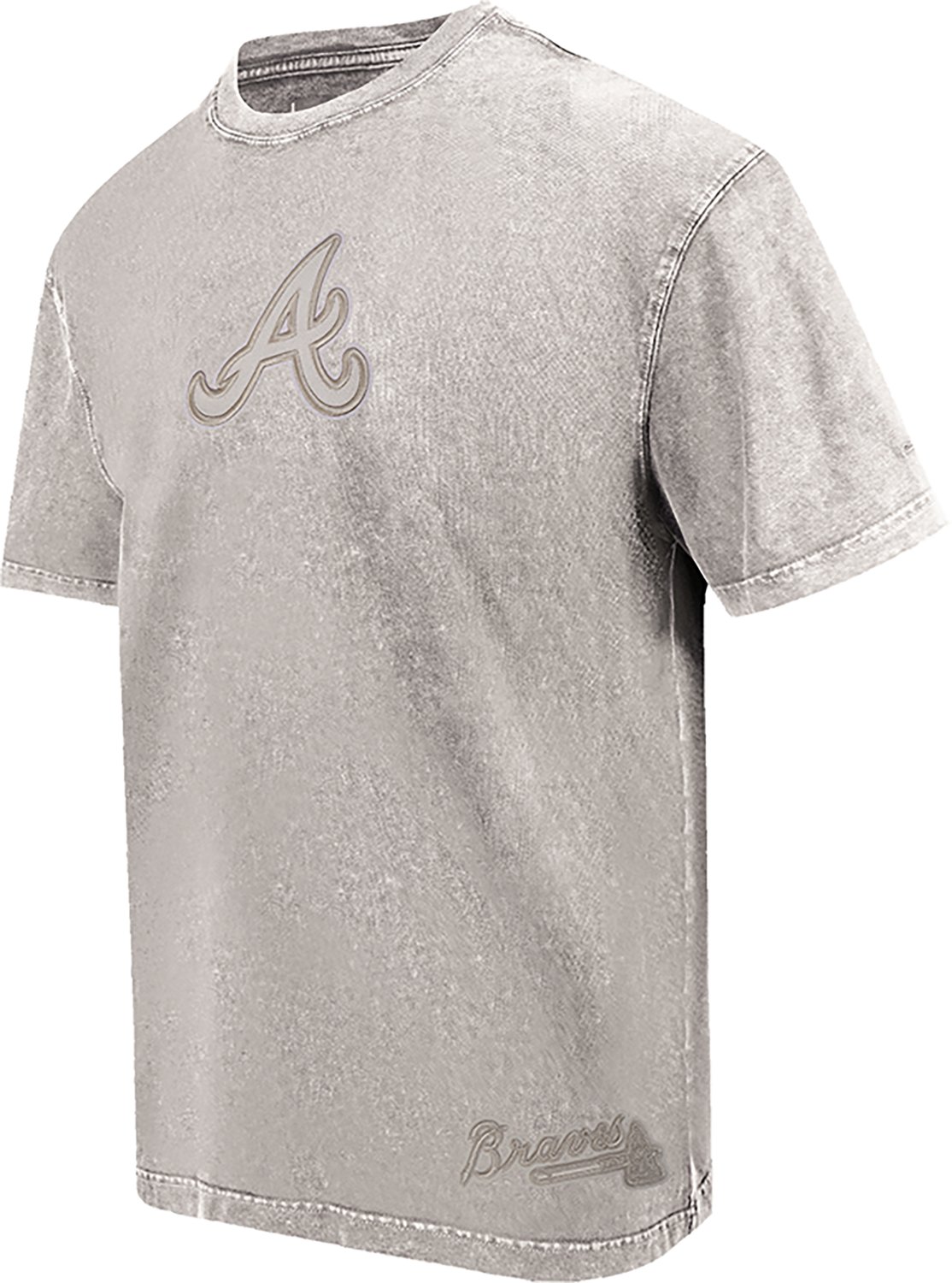 Pro Standard Men's Atlanta Braves Washed Classic Enzyme Wash CJ Drop Shoulder T-shirt - view number 3
