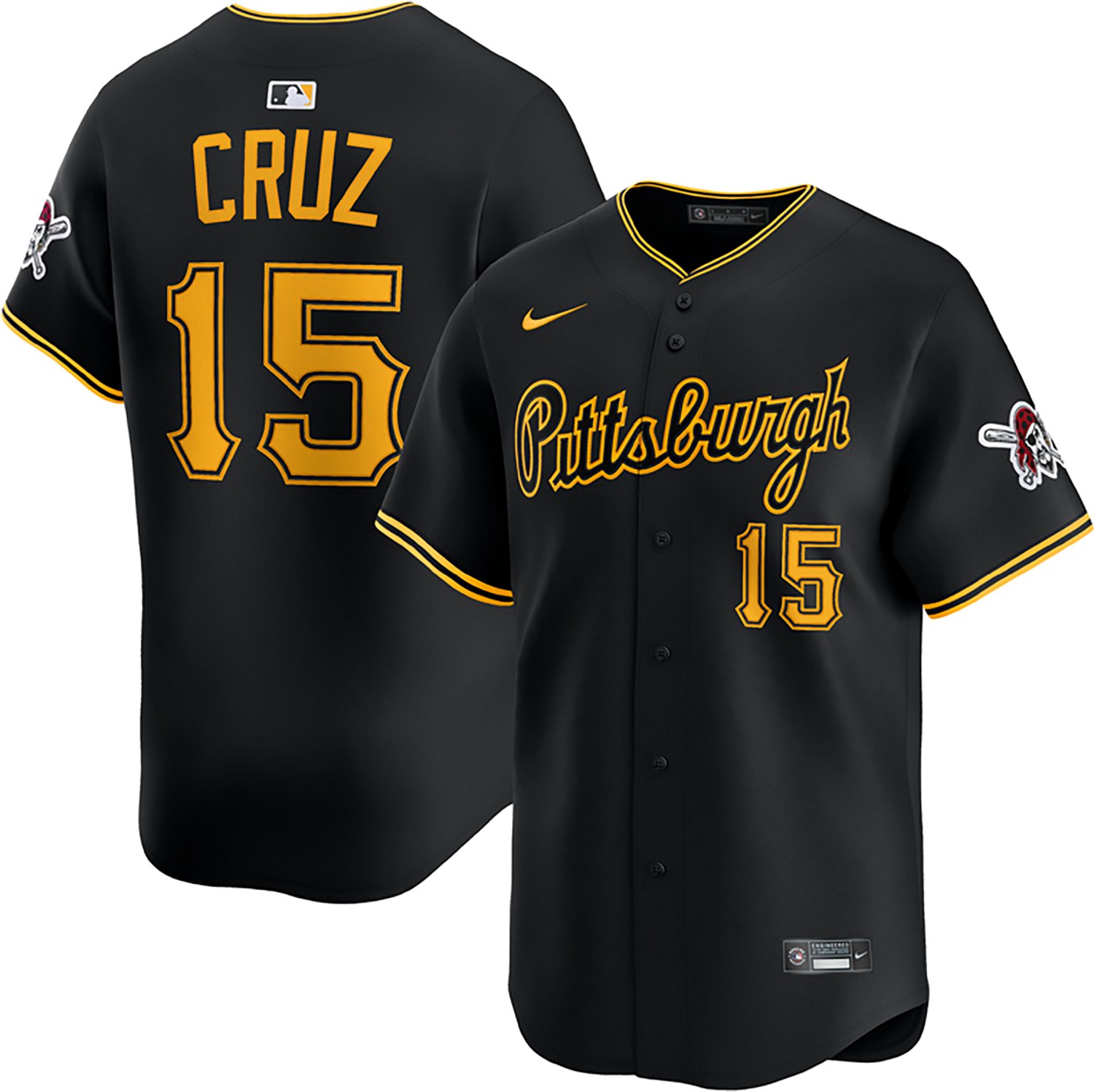 Nike Men's Pittsburgh Pirates Oneil Cruz #15 Limited Jersey - view number 3