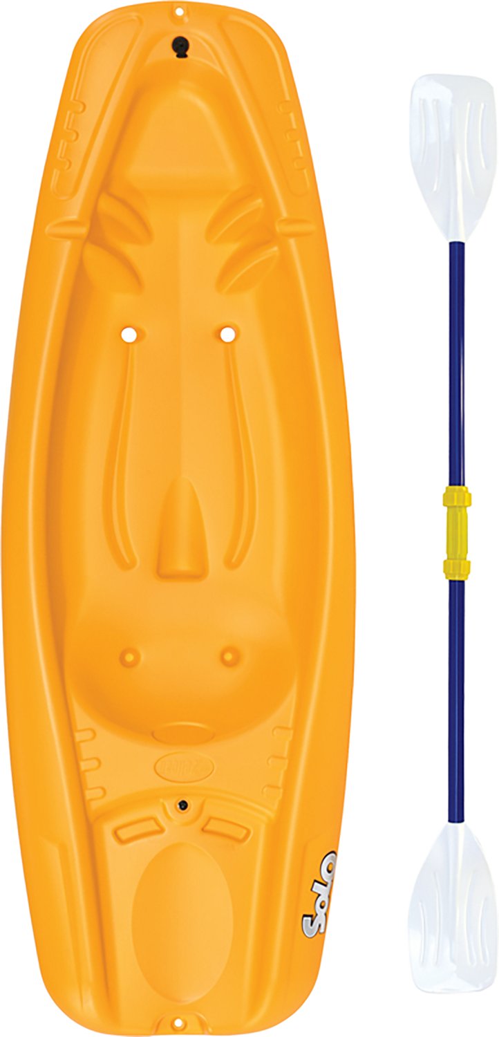 Pelican Solo Kids 6 ft Recreational Sit-On-Top Kayak with Paddle