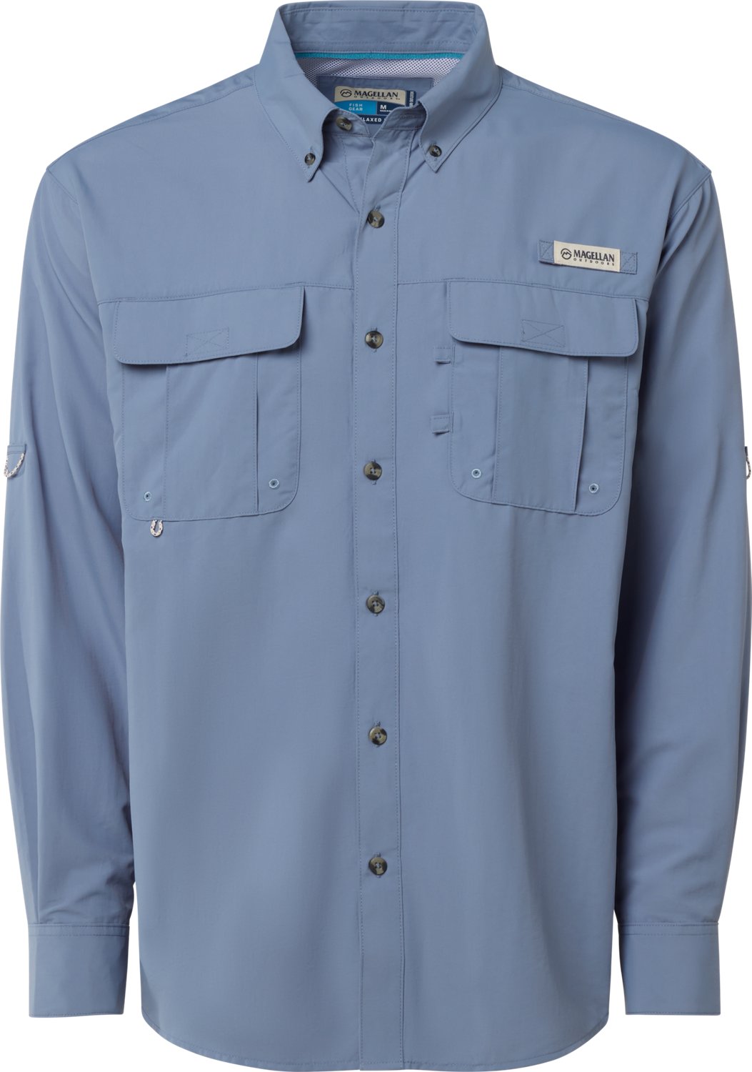 Magellan Outdoors Men's Laguna Madre Solid Long Sleeve Fishing Shirt - view number 2