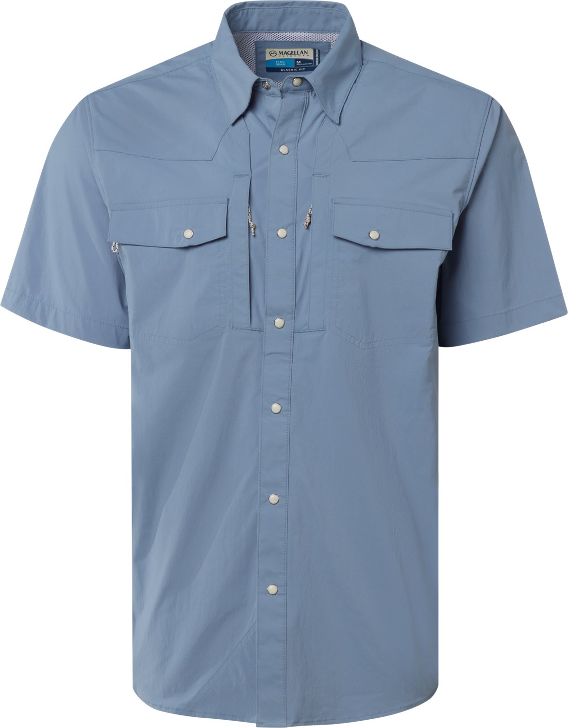 Magellan Men's Pecos River Solid Short Sleeve Shirt