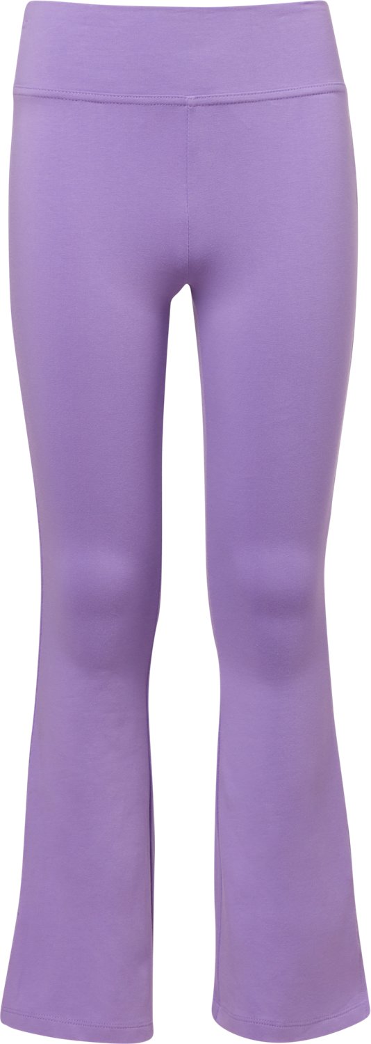 BCG Girls' Cotton Slit Flare Leggings