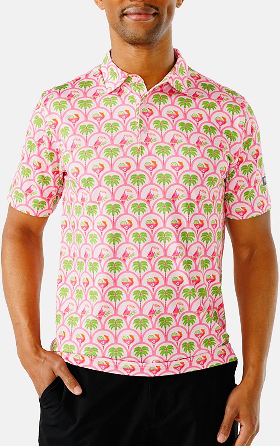 Waggle Men's Fairway Fiesta Polo Shirt