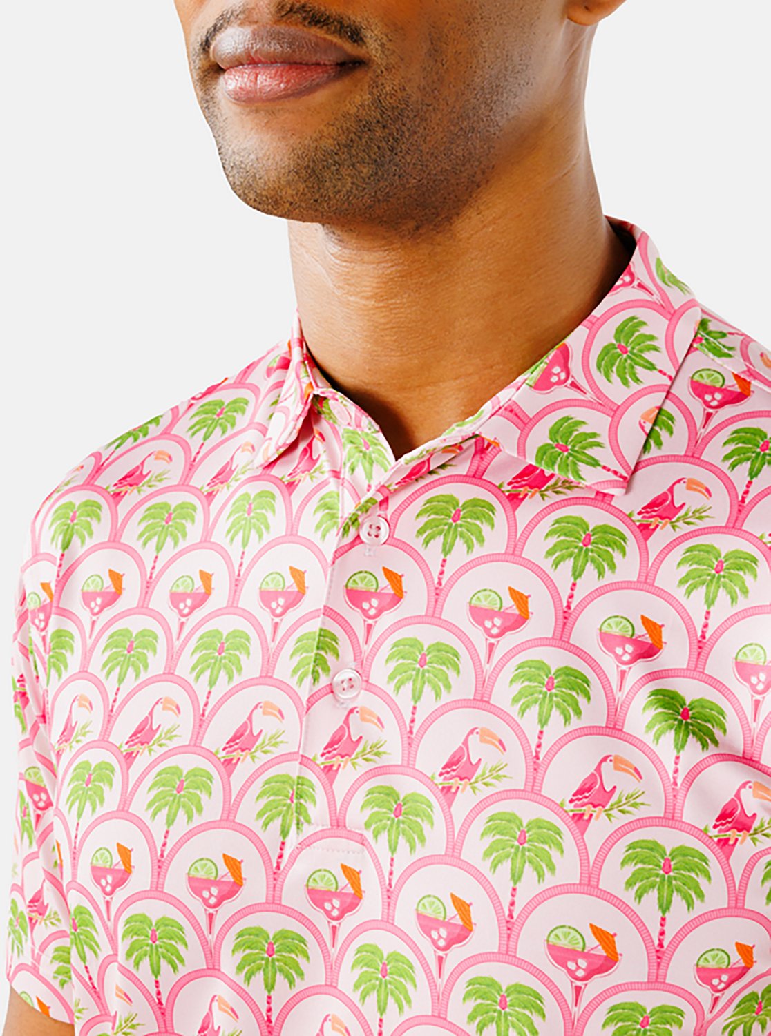 Waggle Men's Fairway Fiesta Polo Shirt