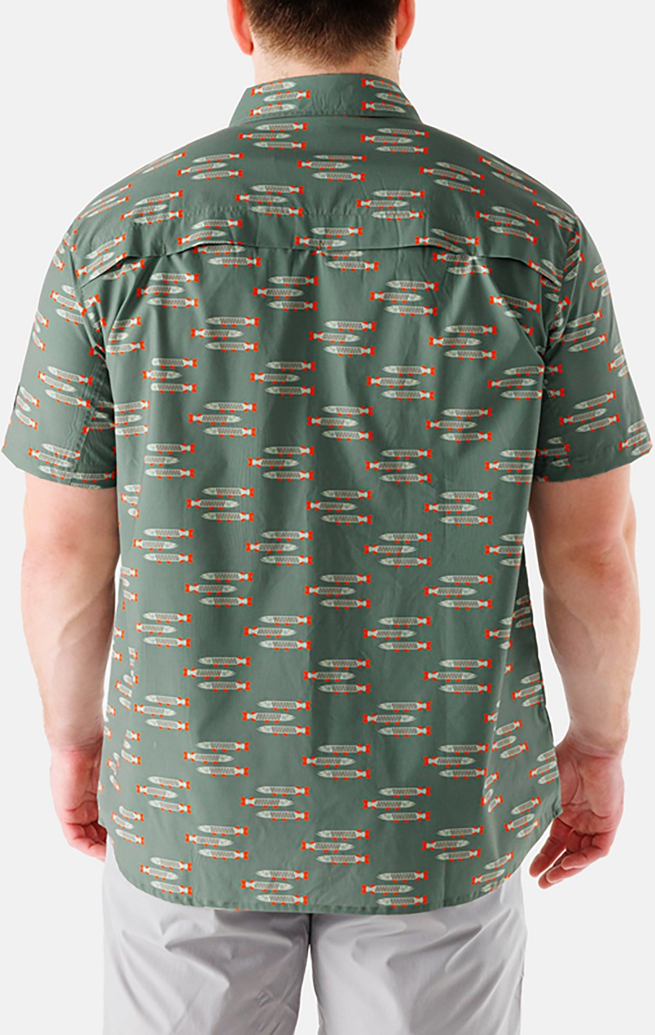 Waggle Men's Muskied Outpost Short Sleeve Button Down Shirt - view number 2