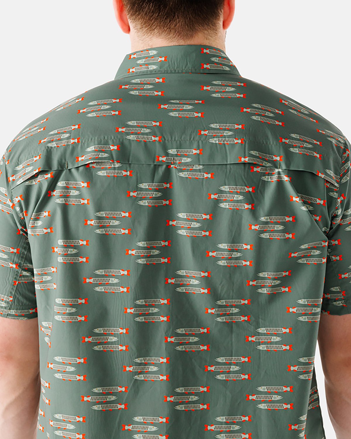 Waggle Men's Muskied Outpost Short Sleeve Button Down Shirt - view number 7