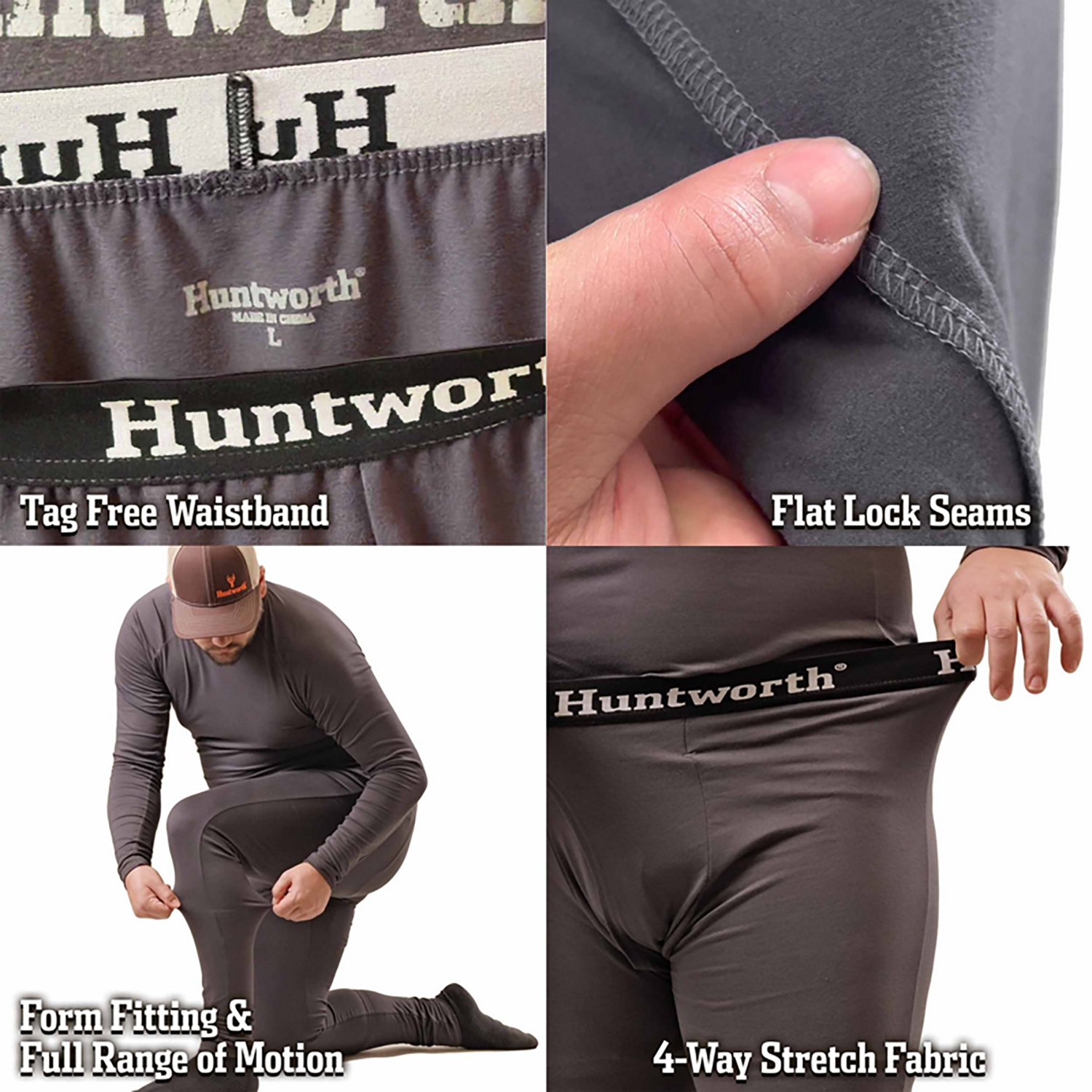 Huntworth Men's Casper Heat Boost HW Base Layer Pants - view number 5