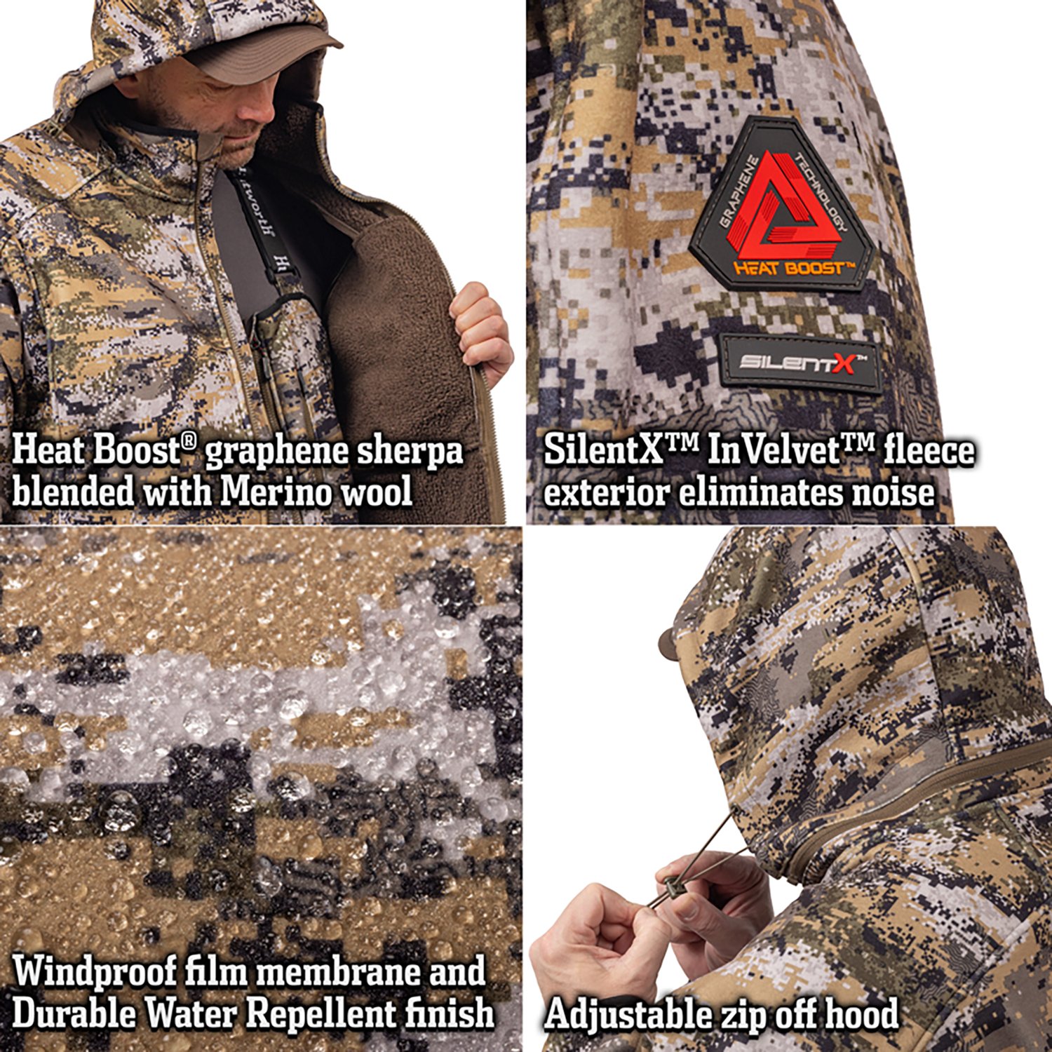 Huntworth Men's Warren Heat Boost HW Softshell Jacket - view number 4