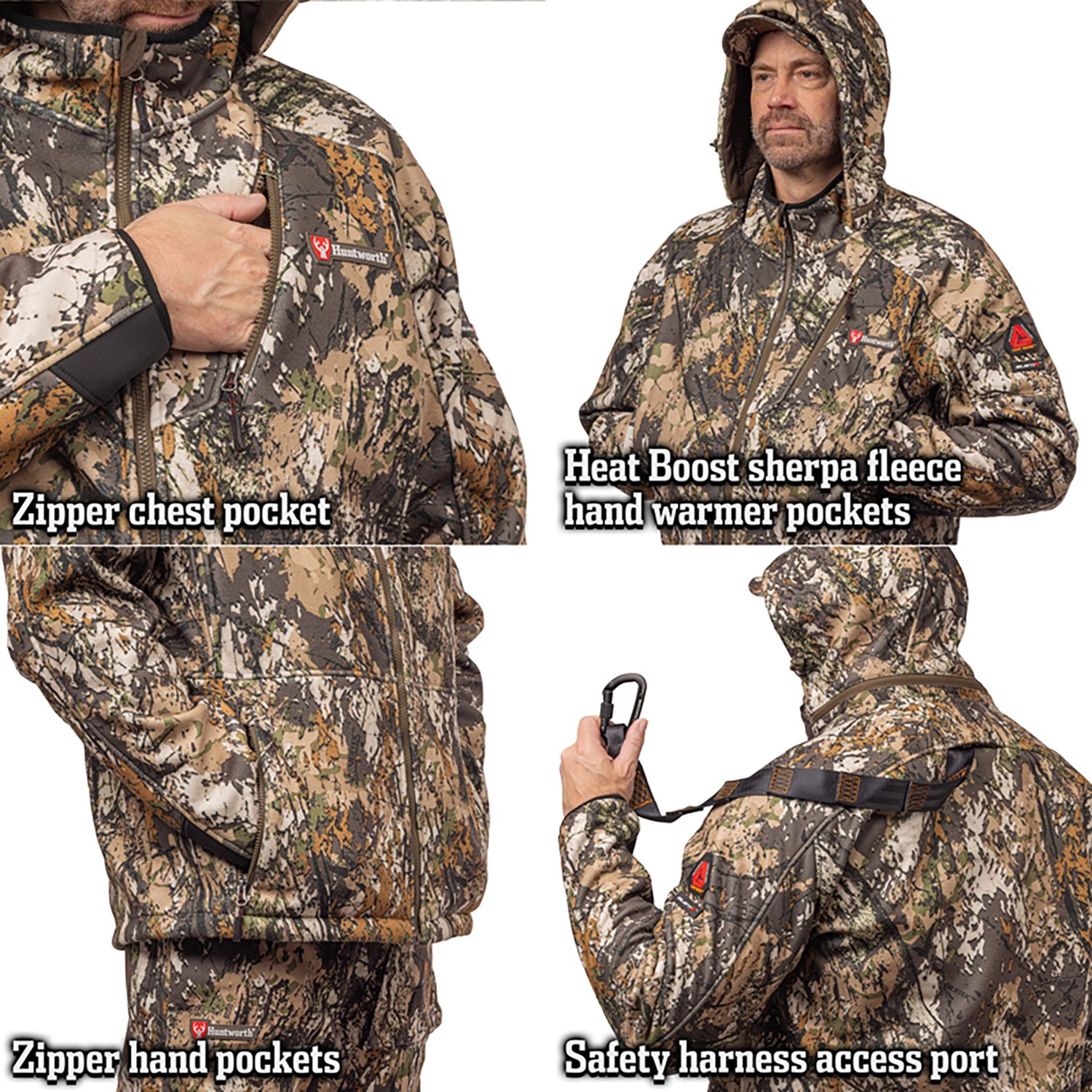 Huntworth Men's Warren Heat Boost HW Softshell Jacket