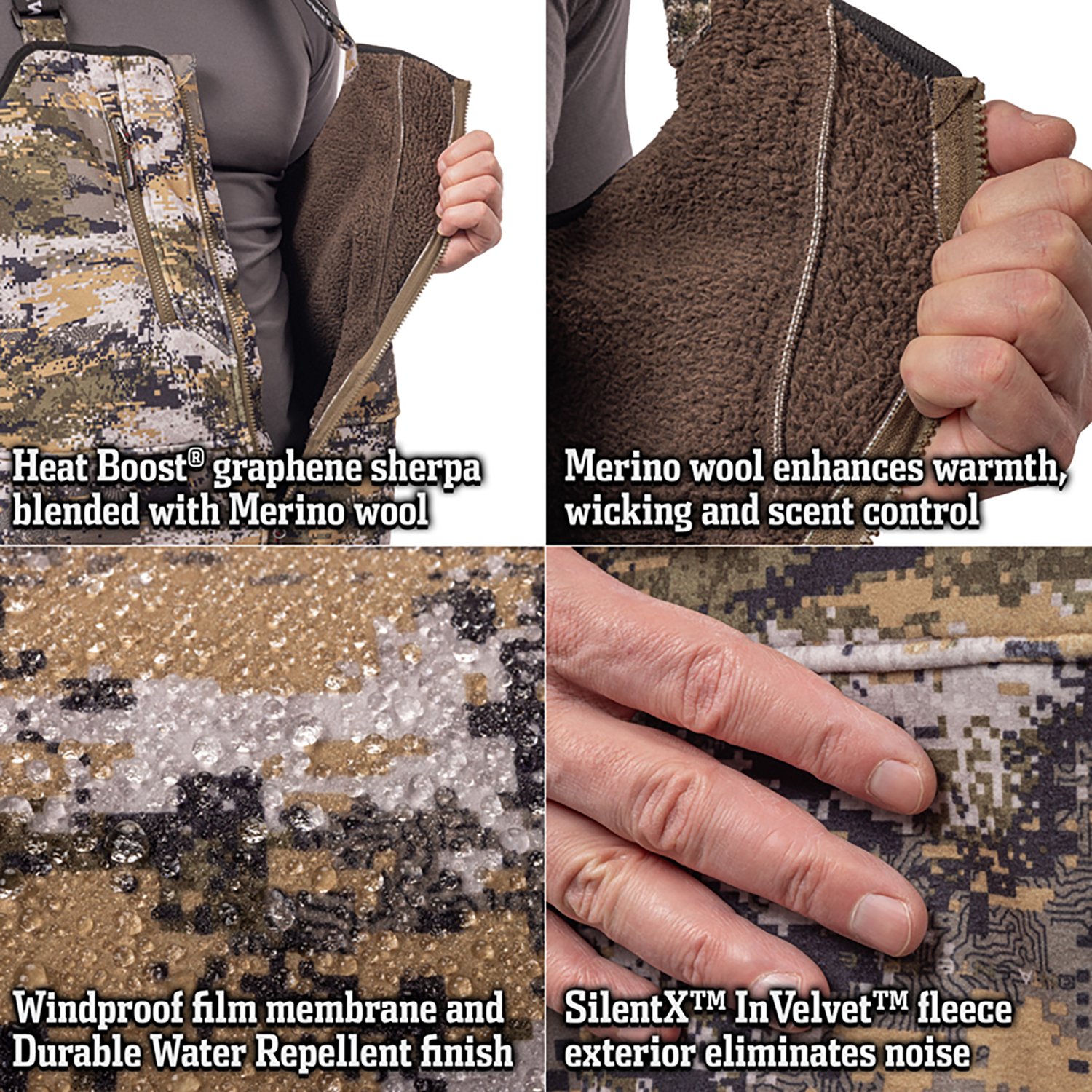 Huntworth Men's Warren Heat Boost HW Softshell Bib - view number 4