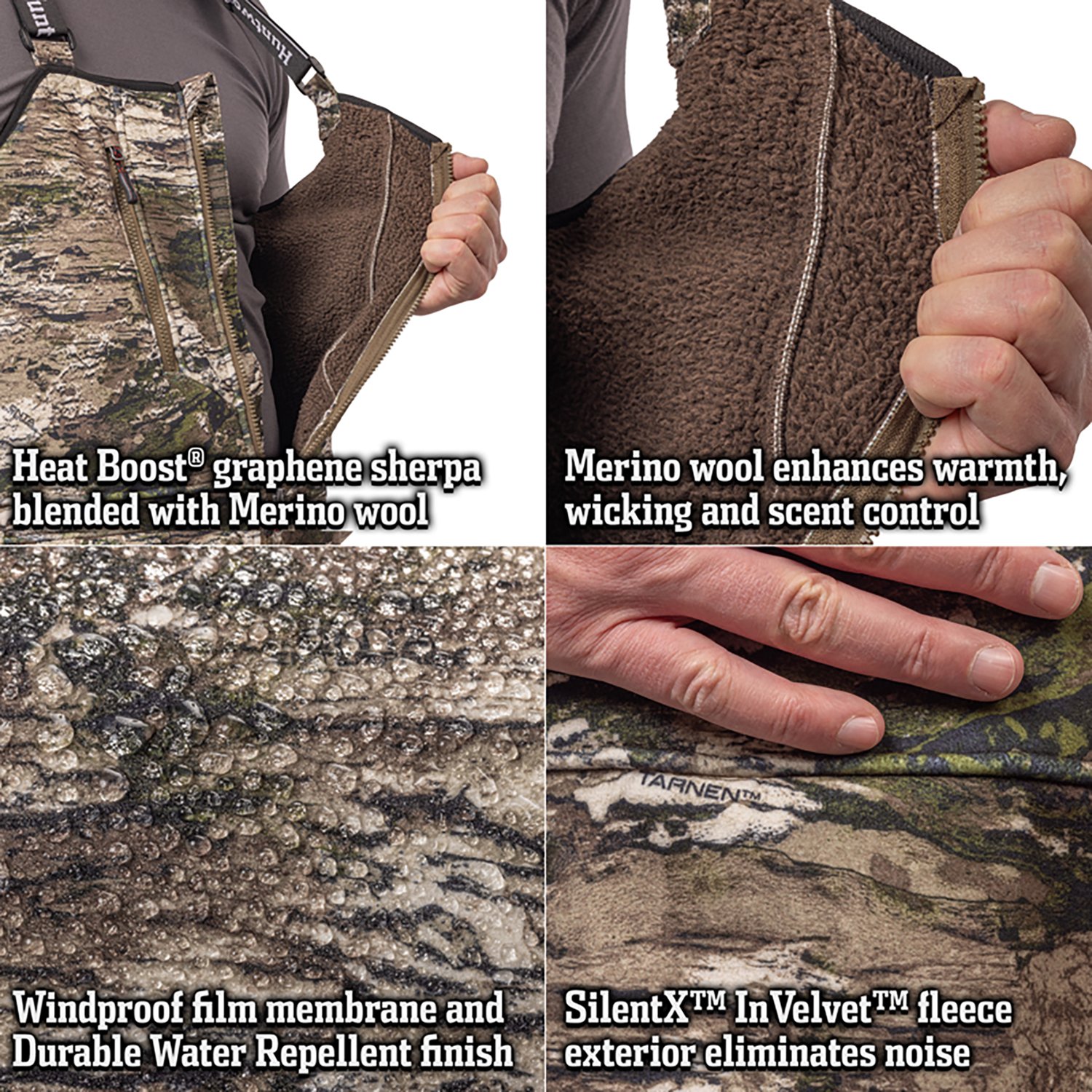 Huntworth Men's Warren Heat Boost HW Softshell Bib - view number 4