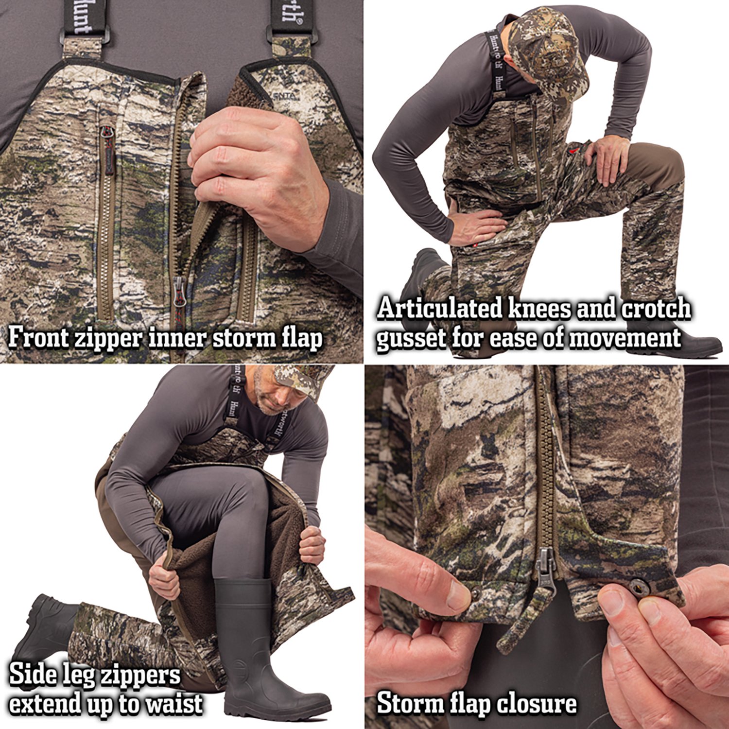 Huntworth Men's Warren Heat Boost HW Softshell Bib - view number 5