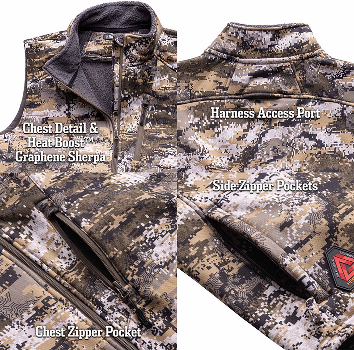 Huntworth Men's Saskatoon Heat Boost HW Soft Shell Vest - view number 6