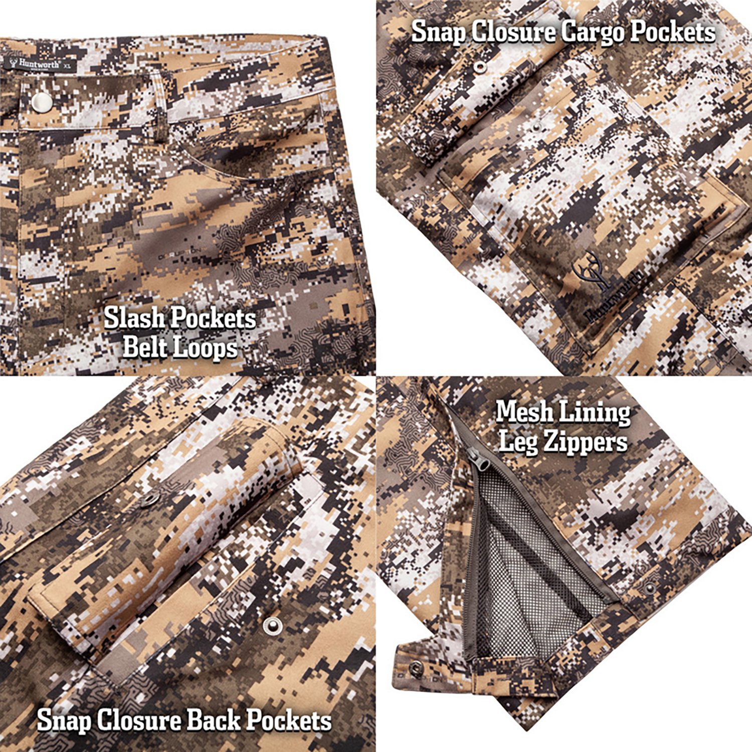 Huntworth Men's Winsted LW WP Tricot Rain Pants - view number 4