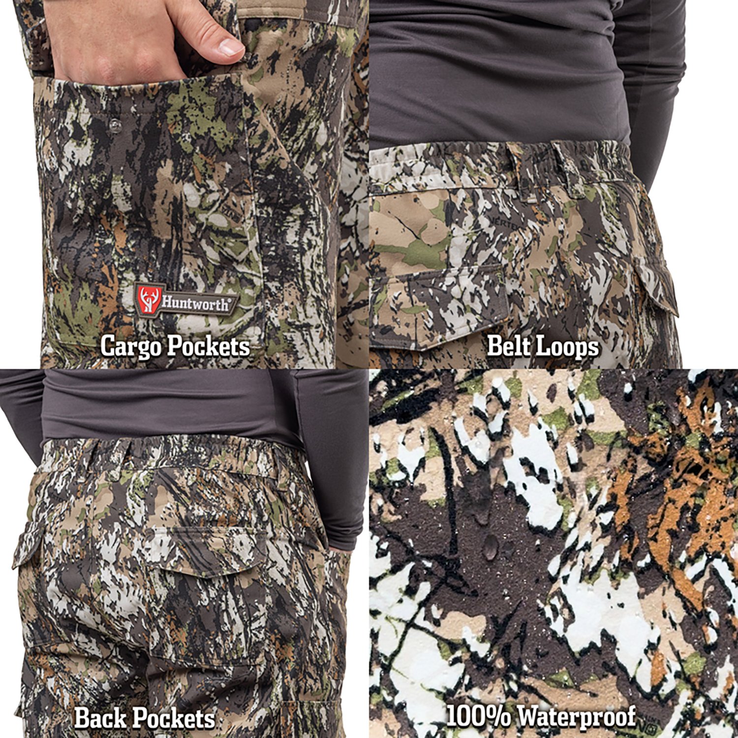 Huntworth Men's Winsted LW WP Tricot Rain Pants - view number 6