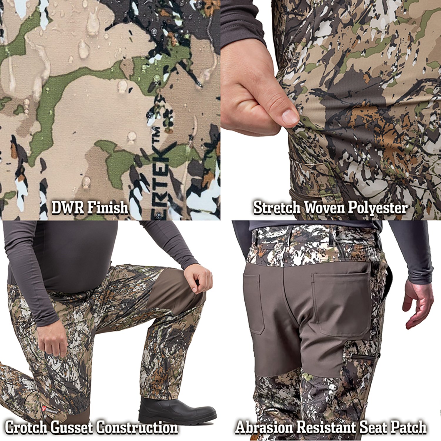 Huntworth Men's Durham Lightweight Stretch Woven Pants