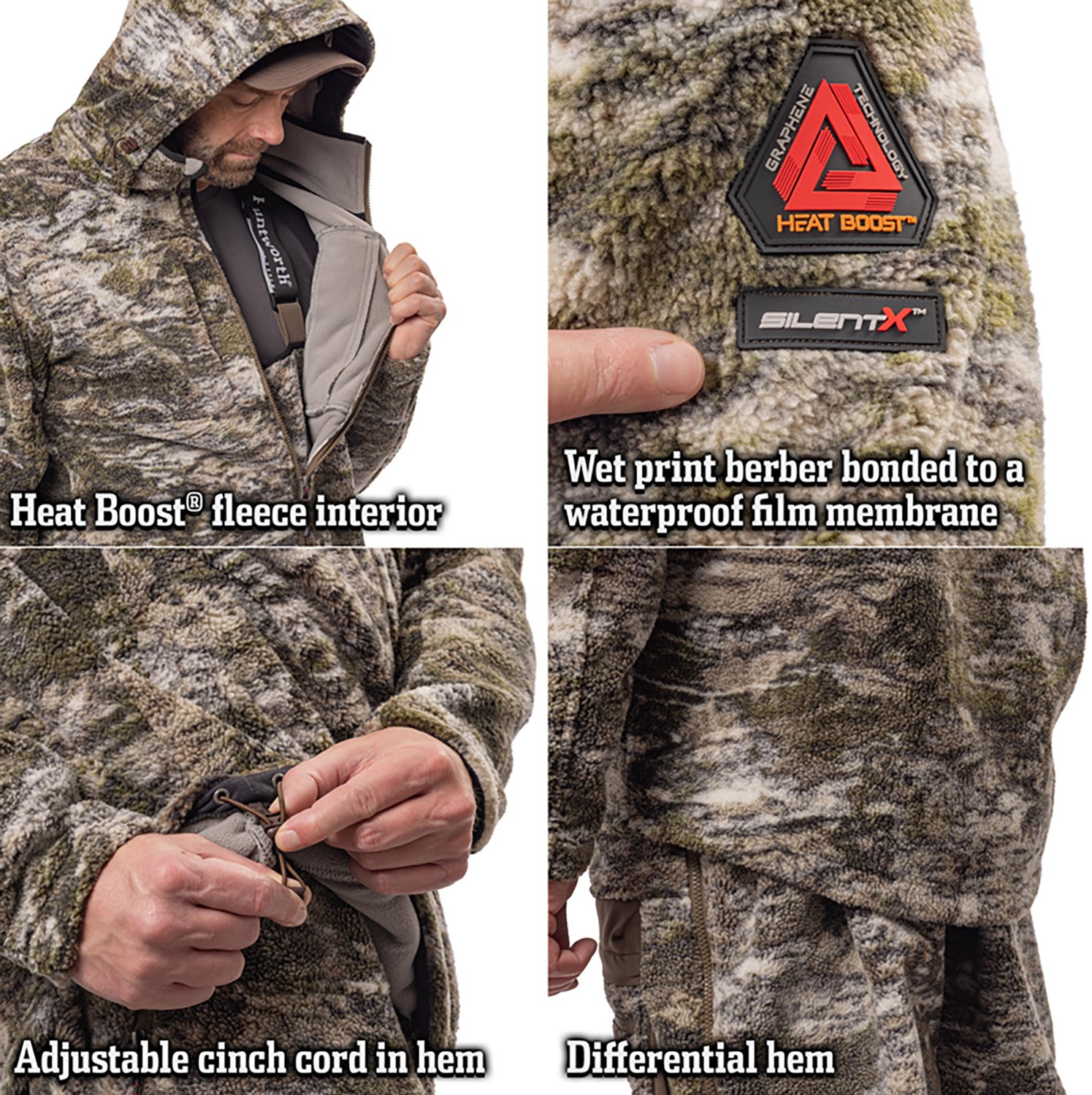 Huntworth Men's Saginaw Heat Boost Heavyweight Hunting Jacket - view number 5