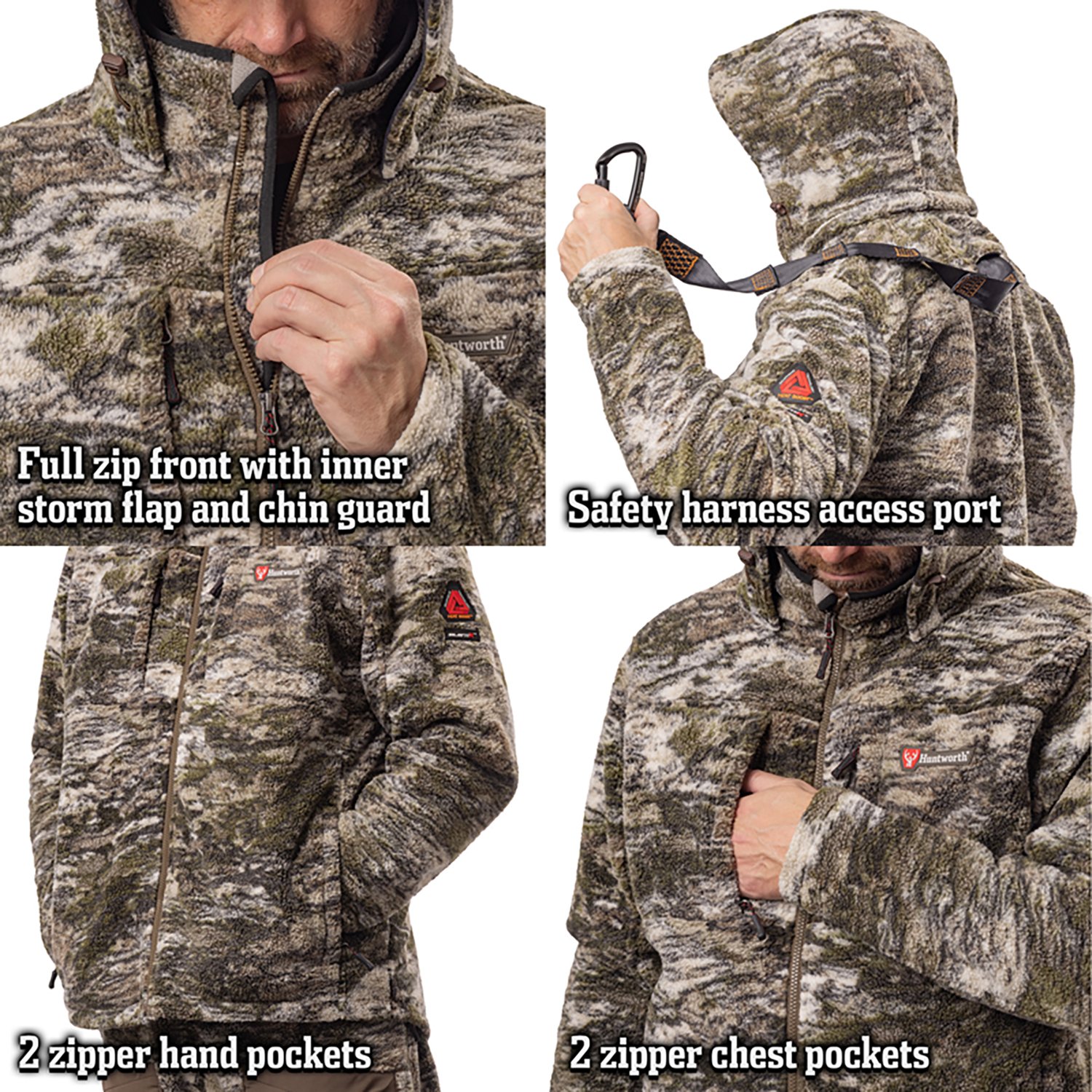 Huntworth Men's Saginaw Heat Boost Heavyweight Hunting Jacket - view number 6