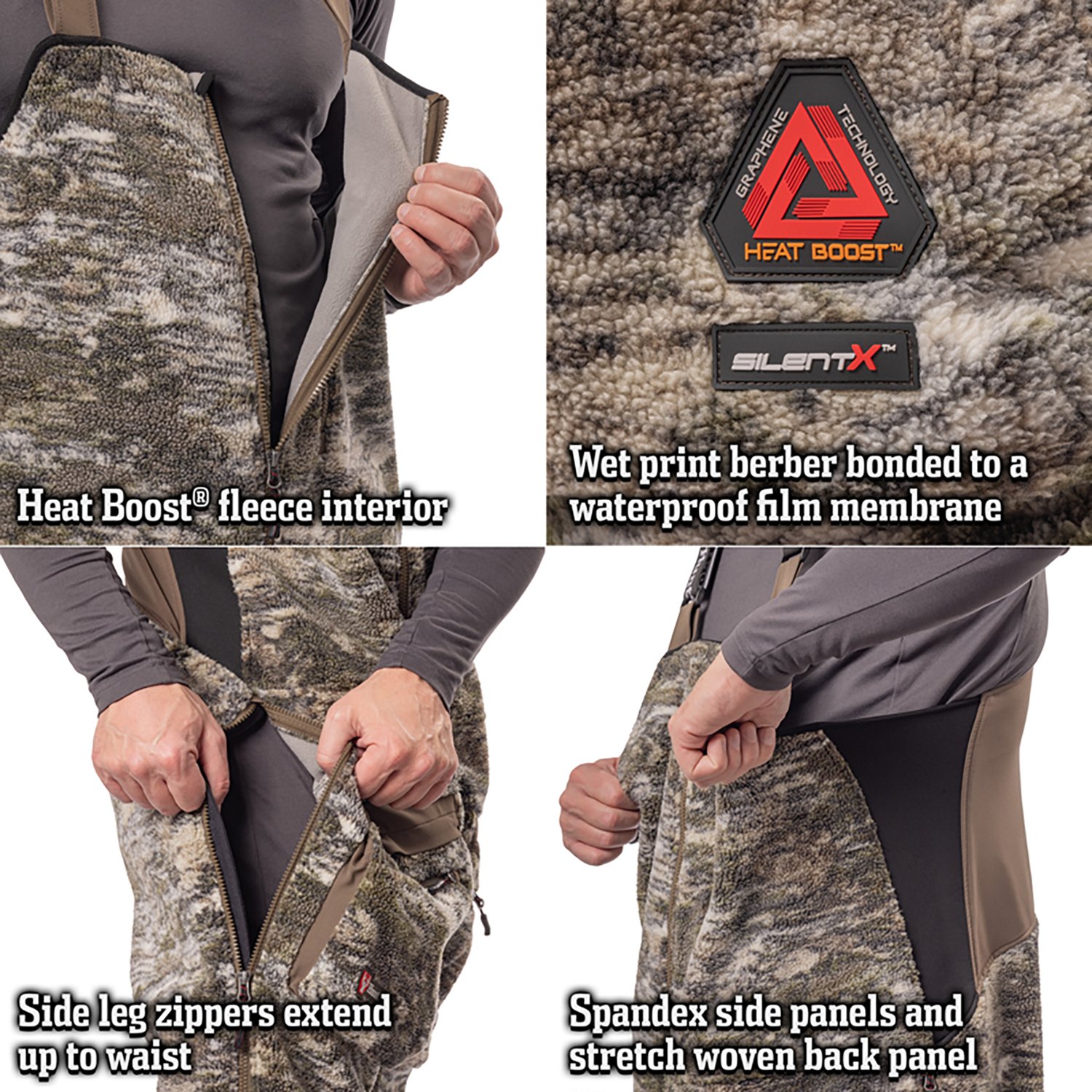 Huntworth Men's Saginaw Heat Boost Hunting Bib - view number 4