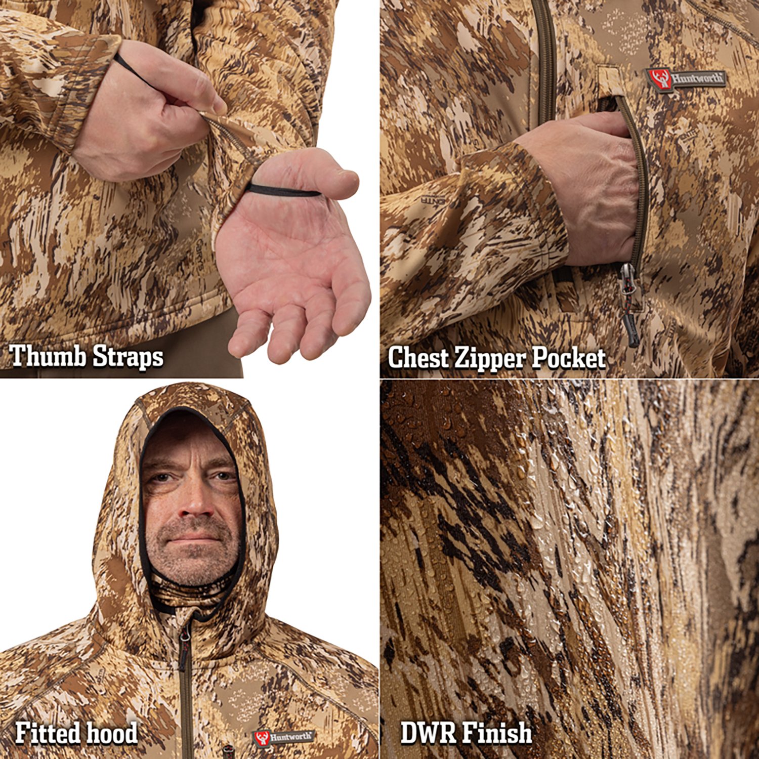Huntworth Men's Marquette Heat Boost Heavyweight Hunting Hoodie - view number 5