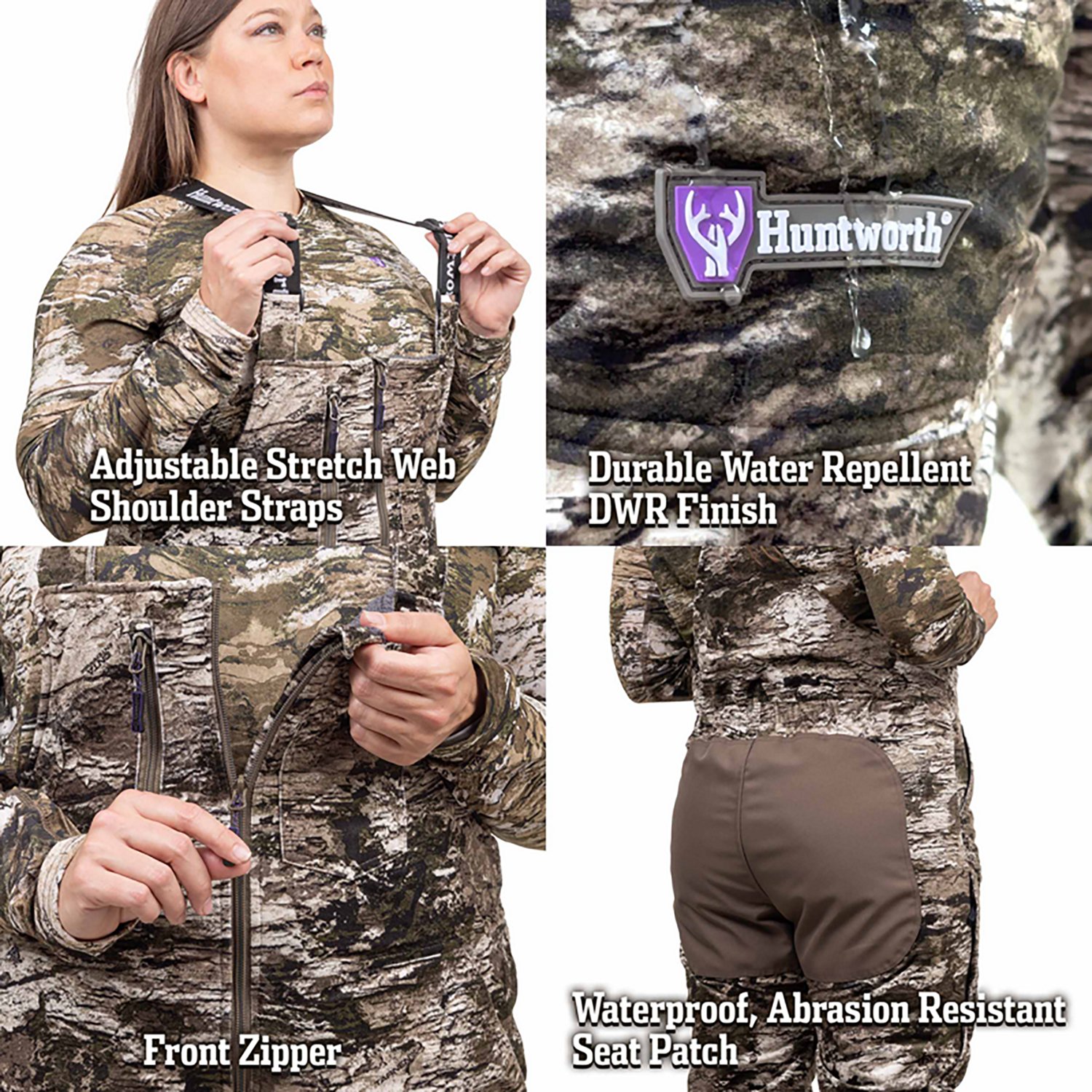 Huntworth Women's Matterhorn Heat Boost Heavyweight Hunting Bib - view number 4