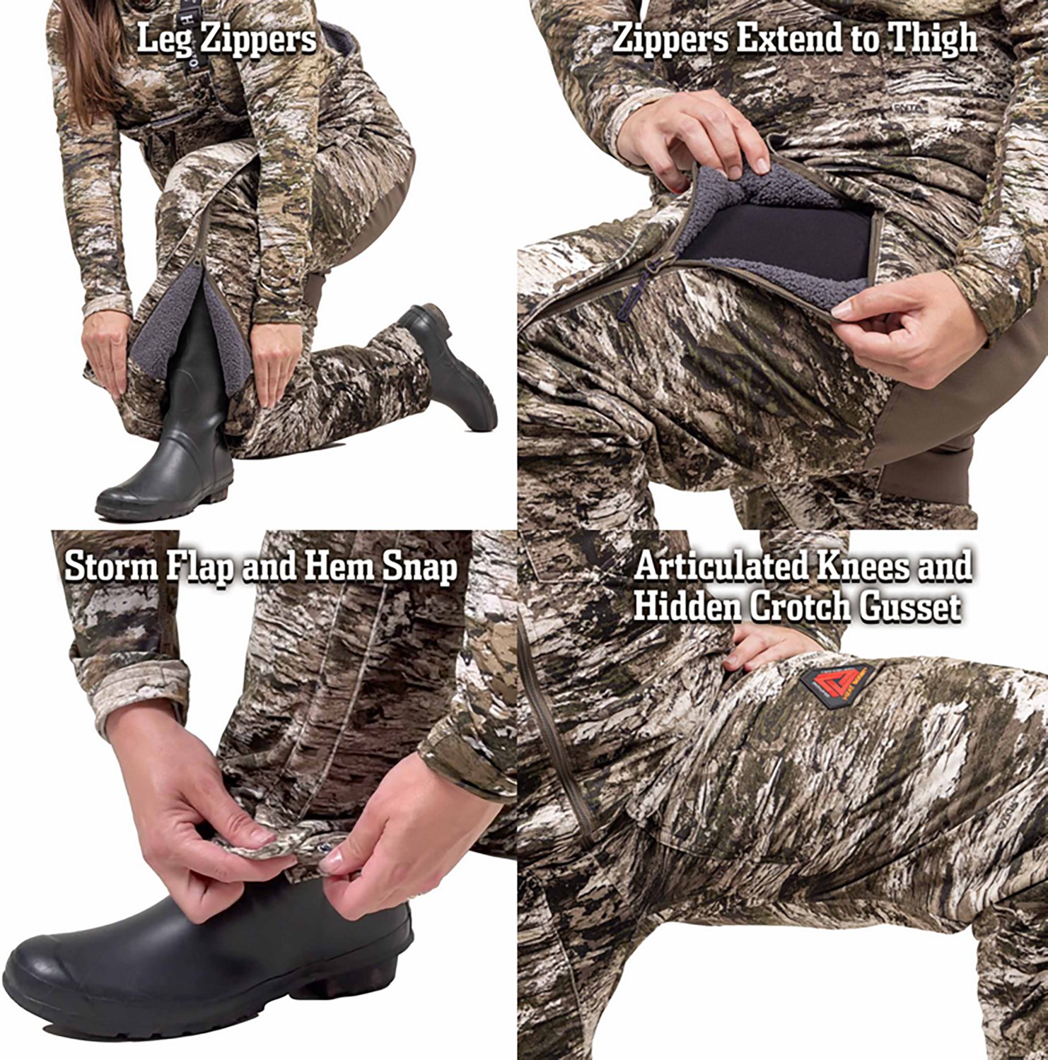 Huntworth Women's Matterhorn Heat Boost Heavyweight Hunting Bib - view number 6